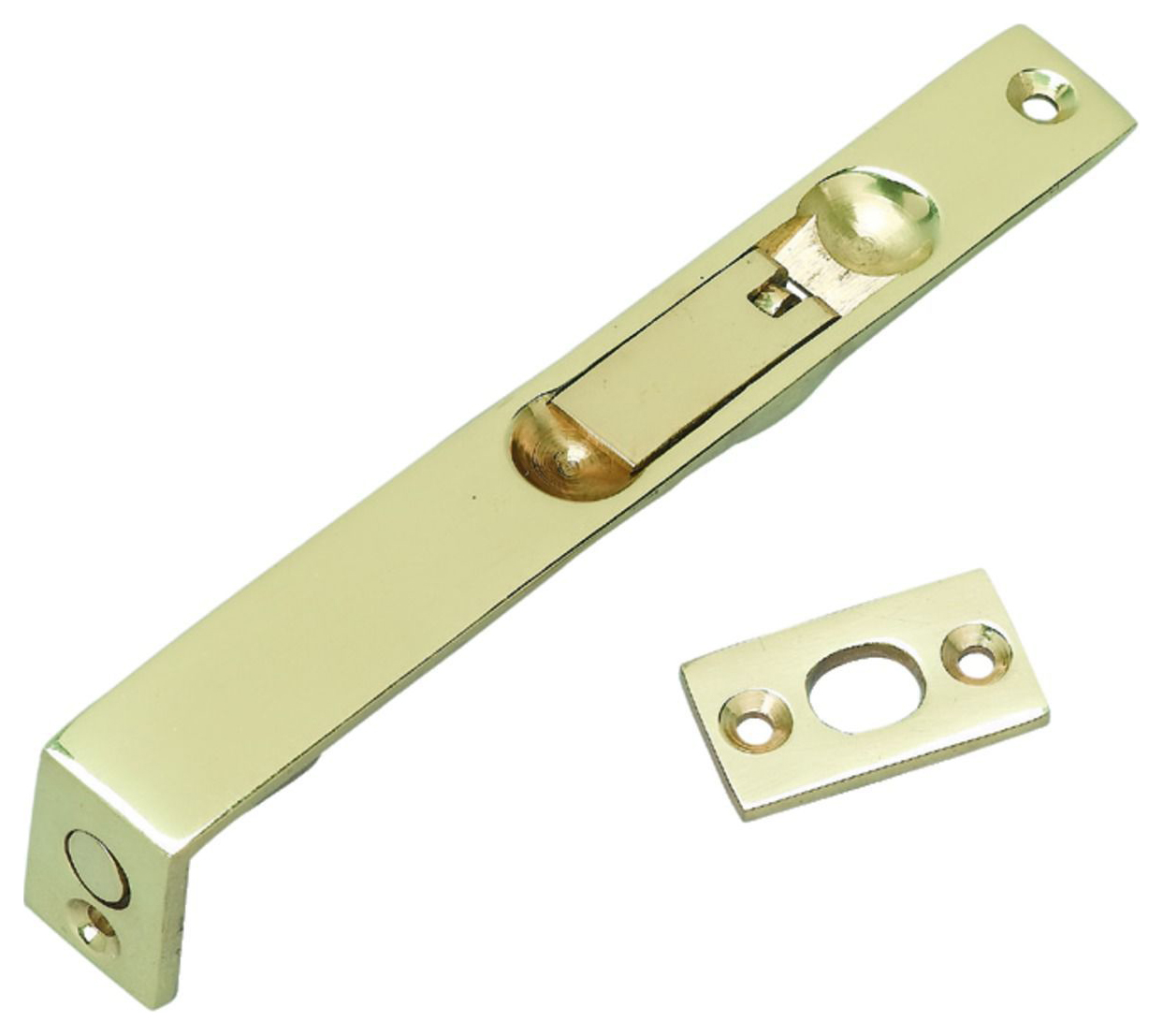 Image of Wickes Brass Lever Action Flush Bolt - 150mm