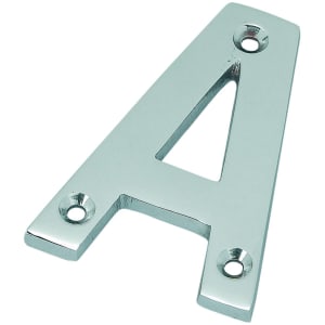 Wickes Door Letter A - Chrome