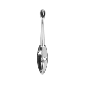 Wickes Polished Chrome Hat & Coat Hook - Pack of 2