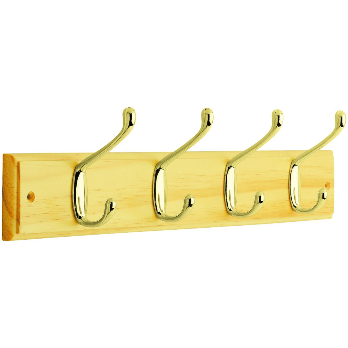 Wickes Hat & Coat Hook Rack - White & Chrome