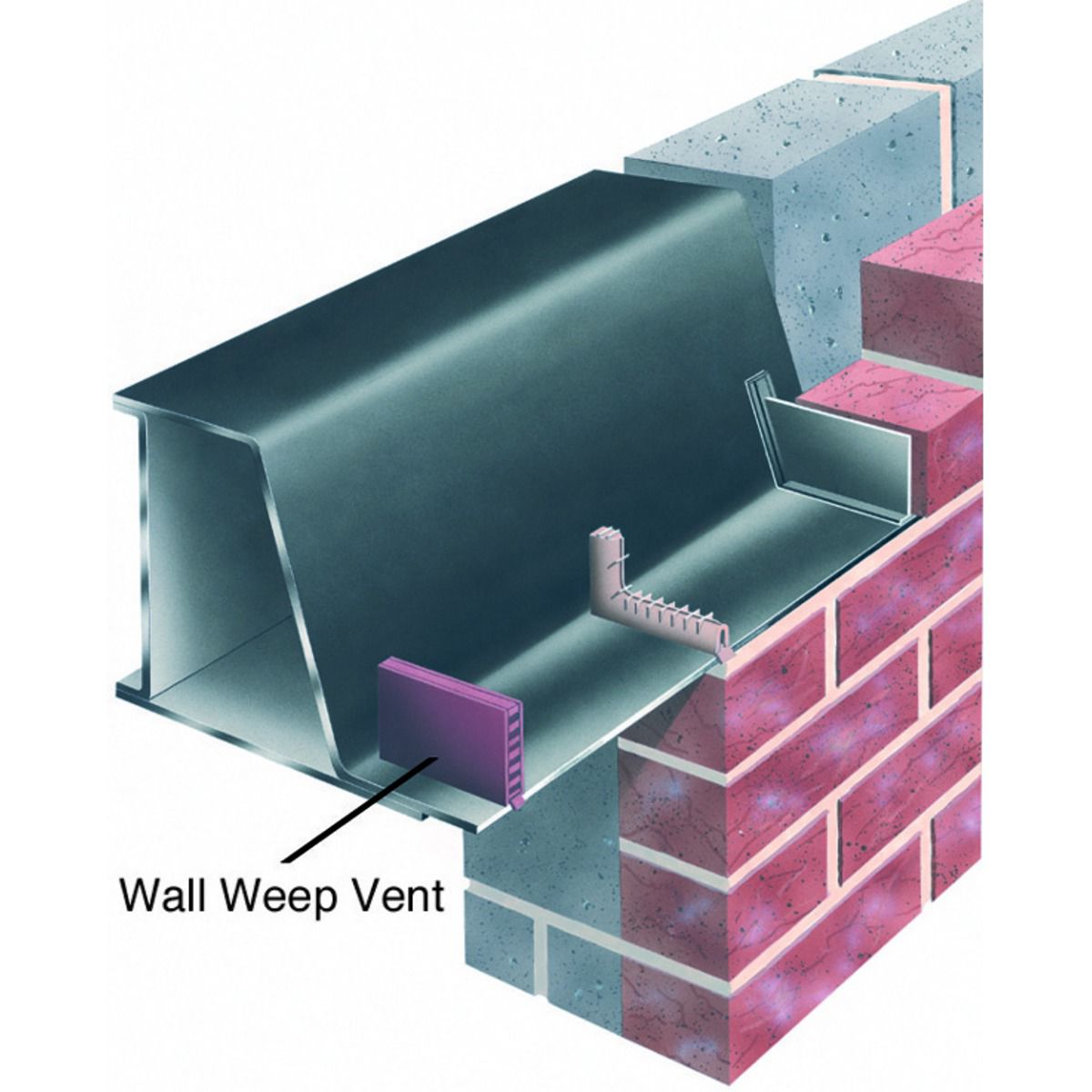 Image of Wickes UPVC Wall Weep Vent - 10 X 65mm