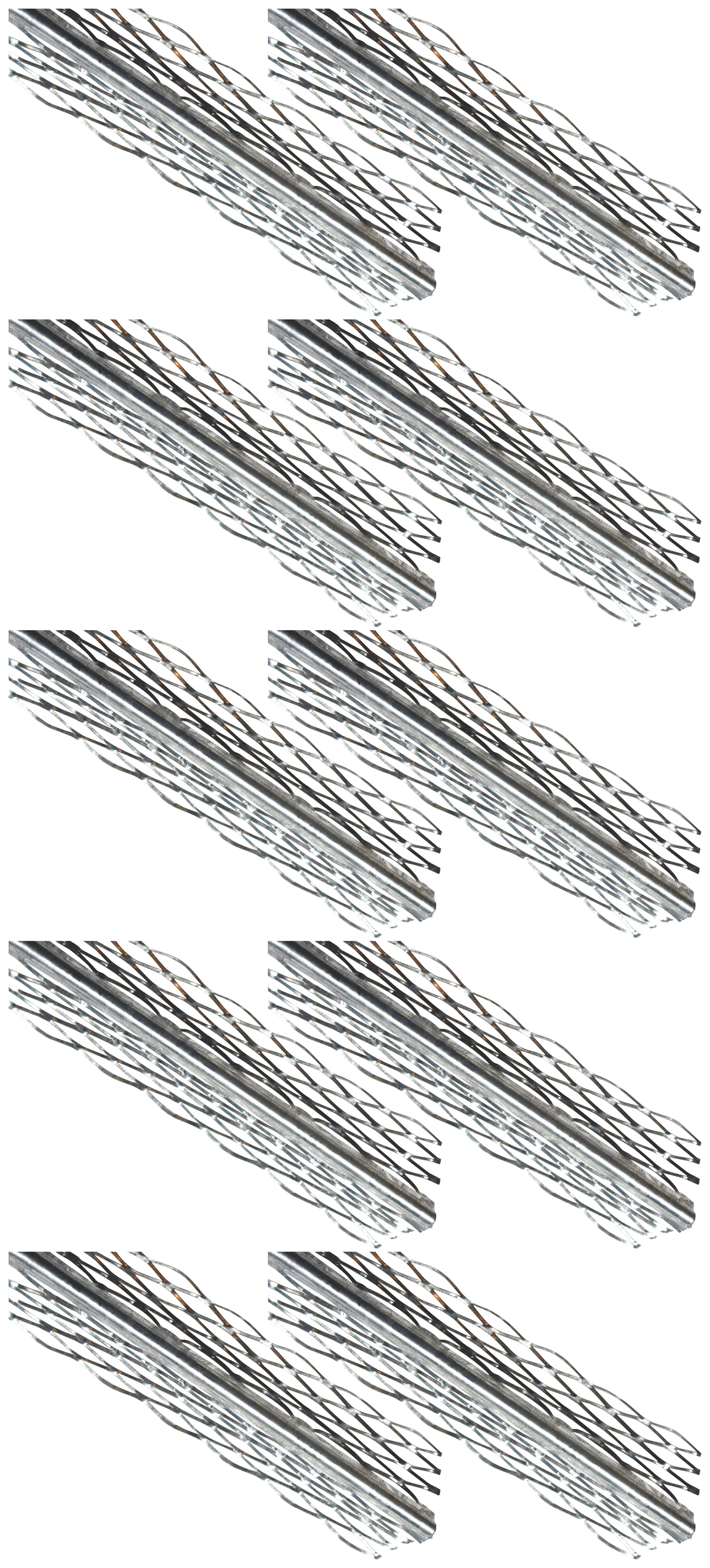 Wickes Galvanised Steel Anglebead - 2.4m - Pack of 10