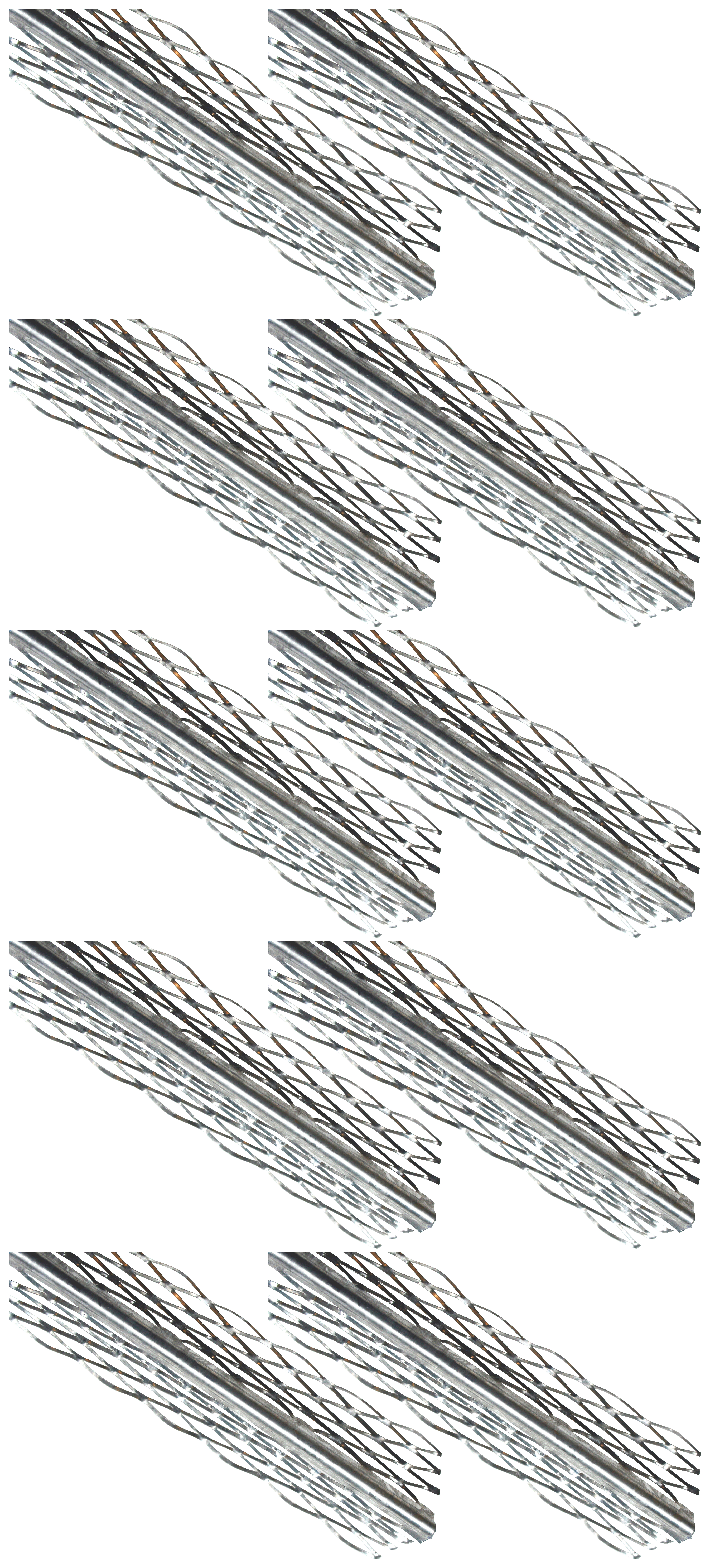 Image of Wickes Galvanised Steel Anglebead - 3m Pack of 10