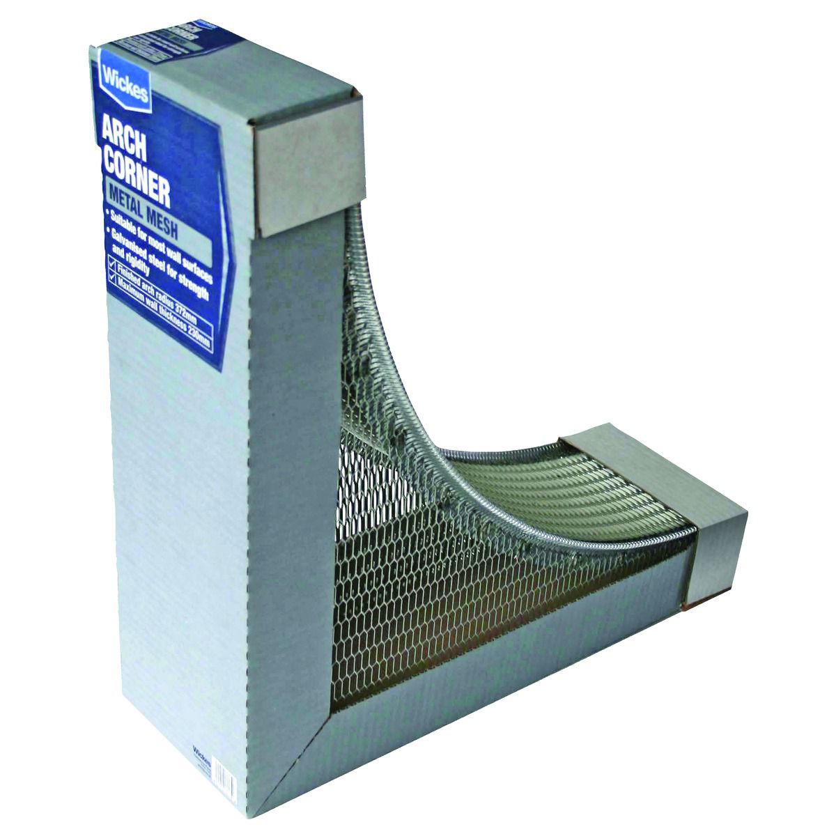 Image of Wickes Galvanised Arch Corner Kit - 230mm x 372mm