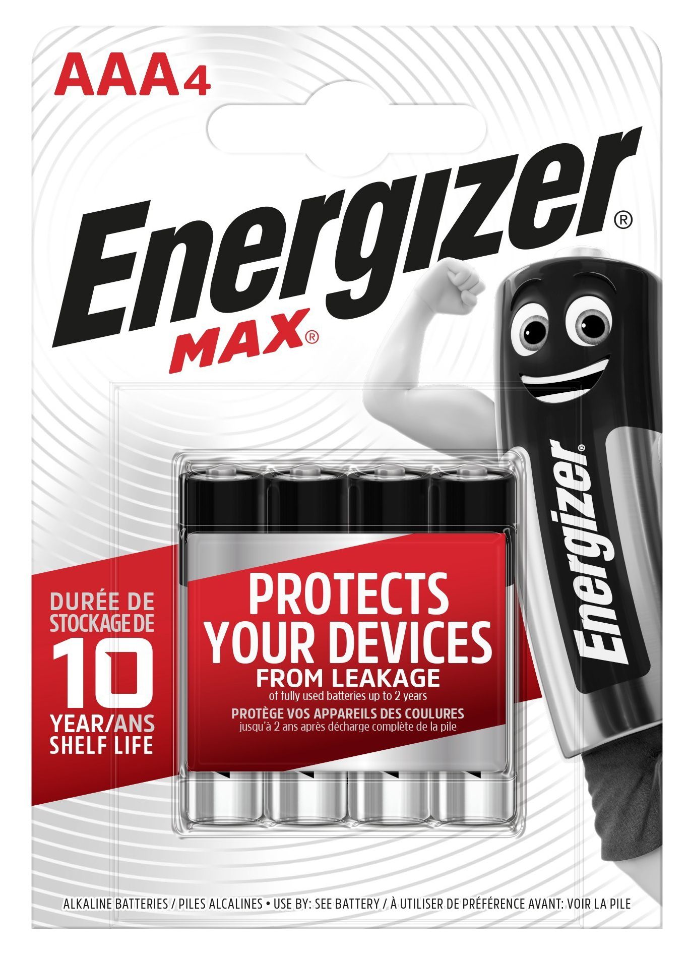 Image of Energizer Max AAA Batteries - Pack of 4