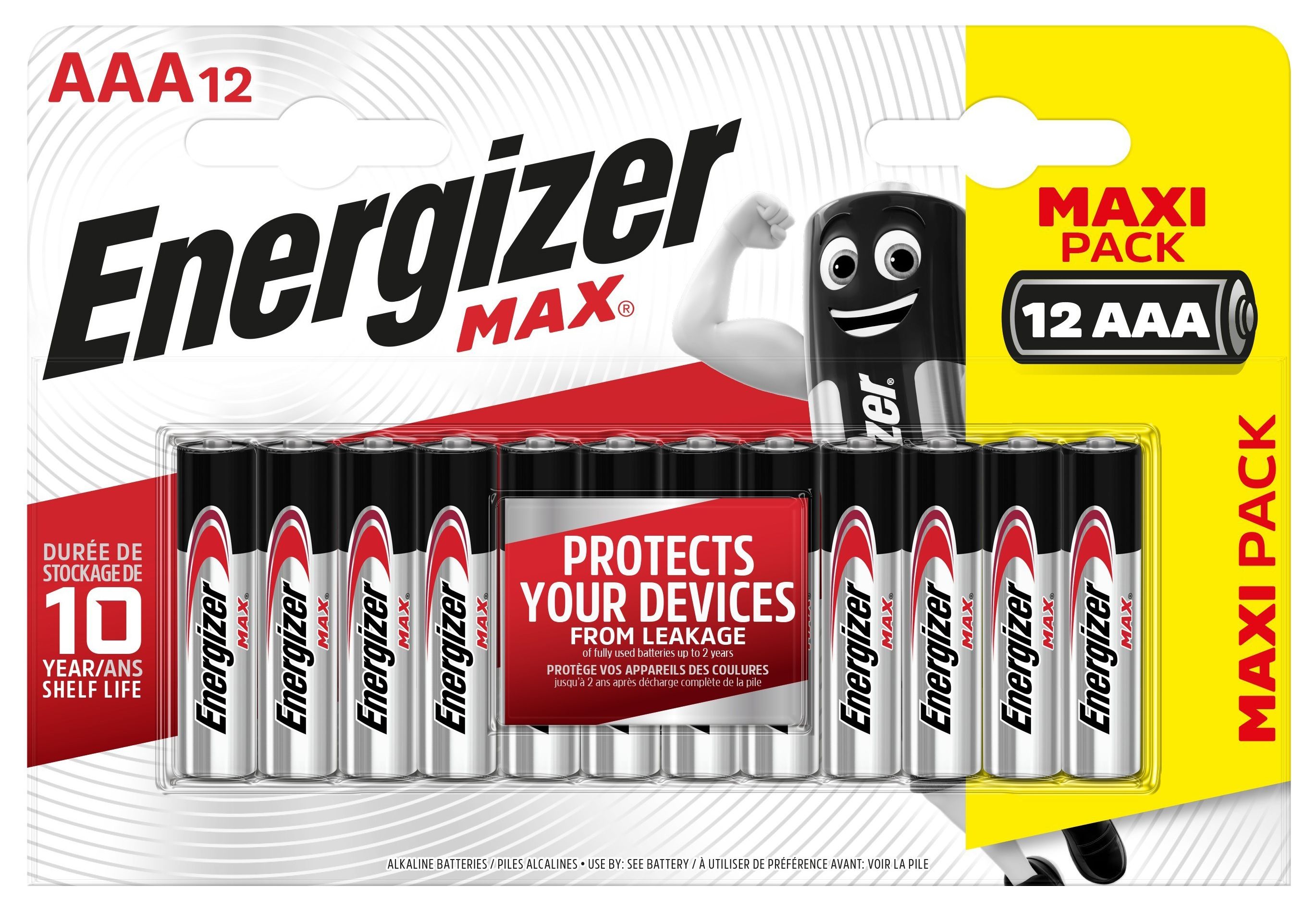 Image of Energizer Max AAA Batteries - Pack of 12