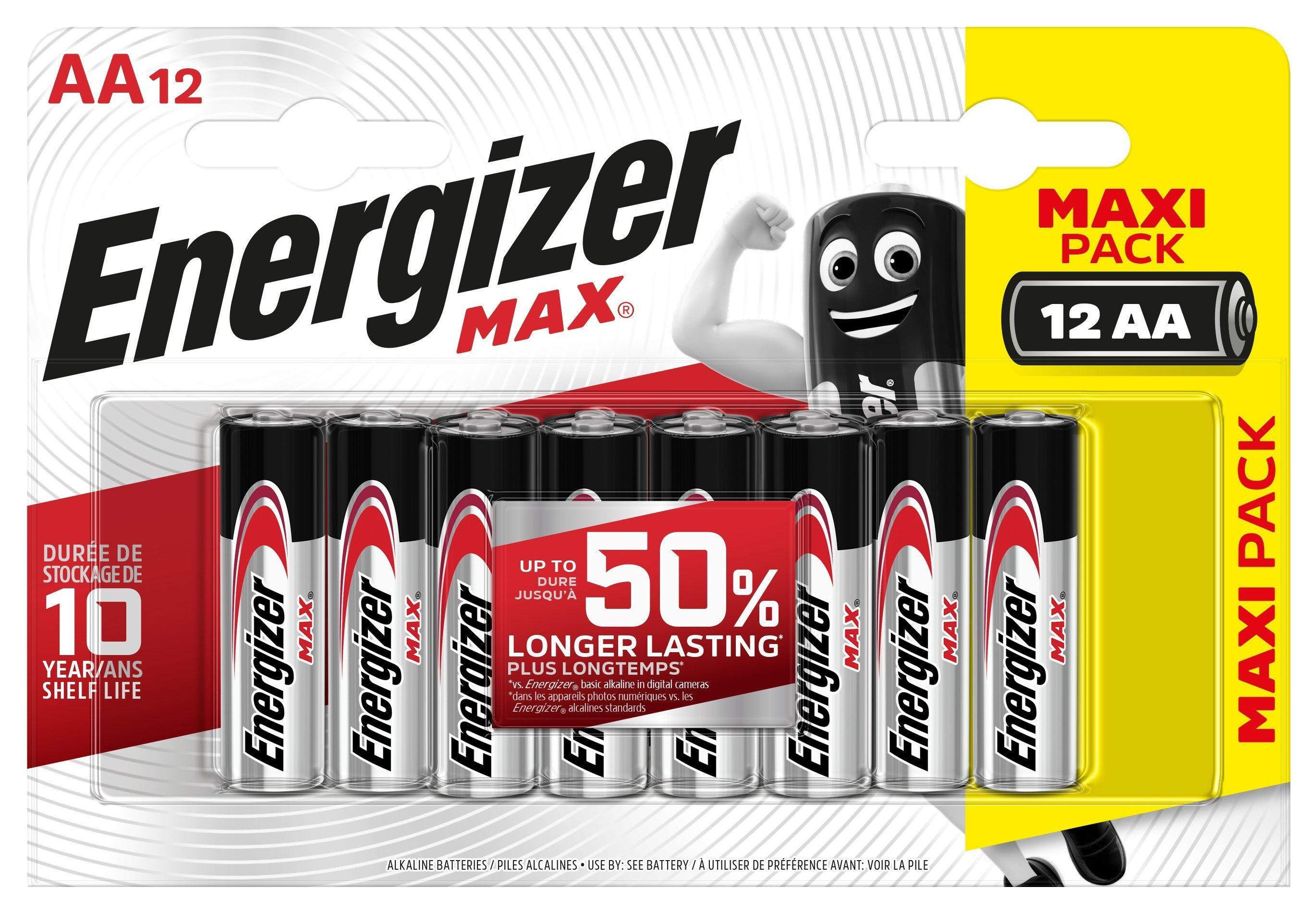 Energizer Max AA Batteries - Pack of 12