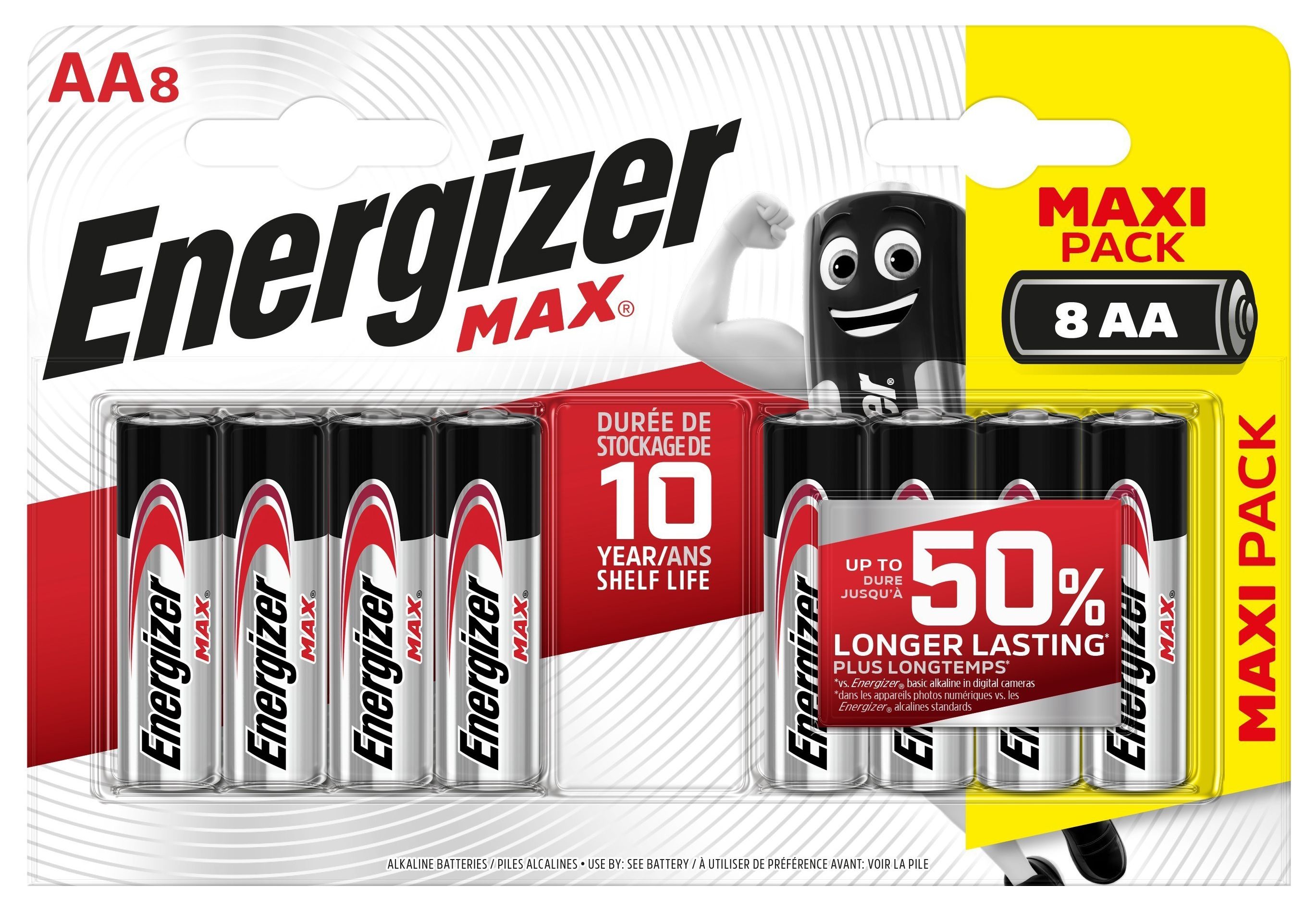 Energizer Max AA Batteries - Pack of 8