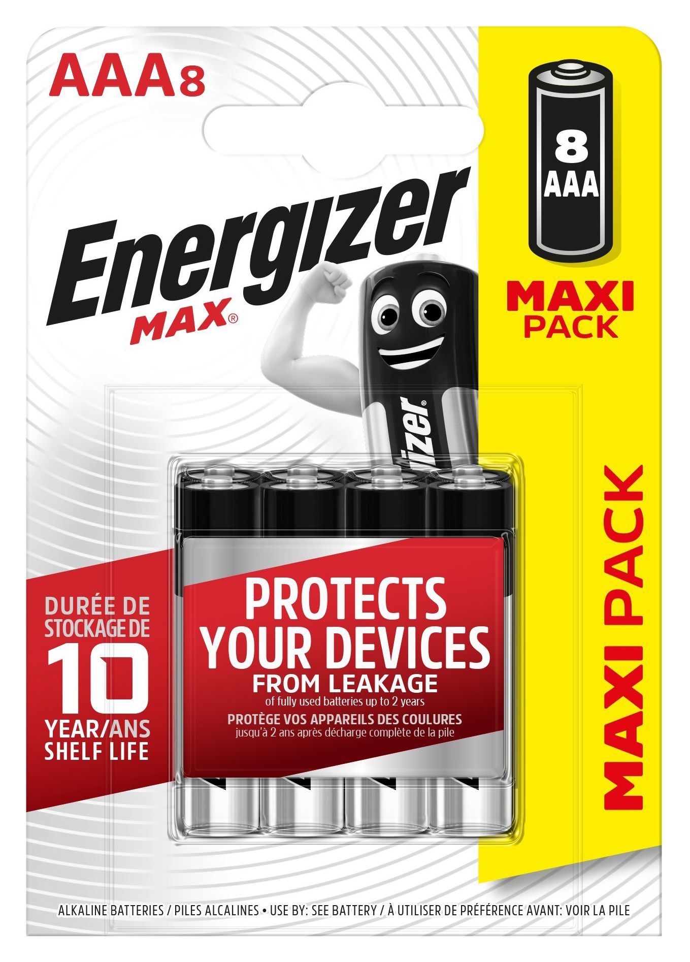 Image of Energizer Max AAA Batteries - Pack of 8
