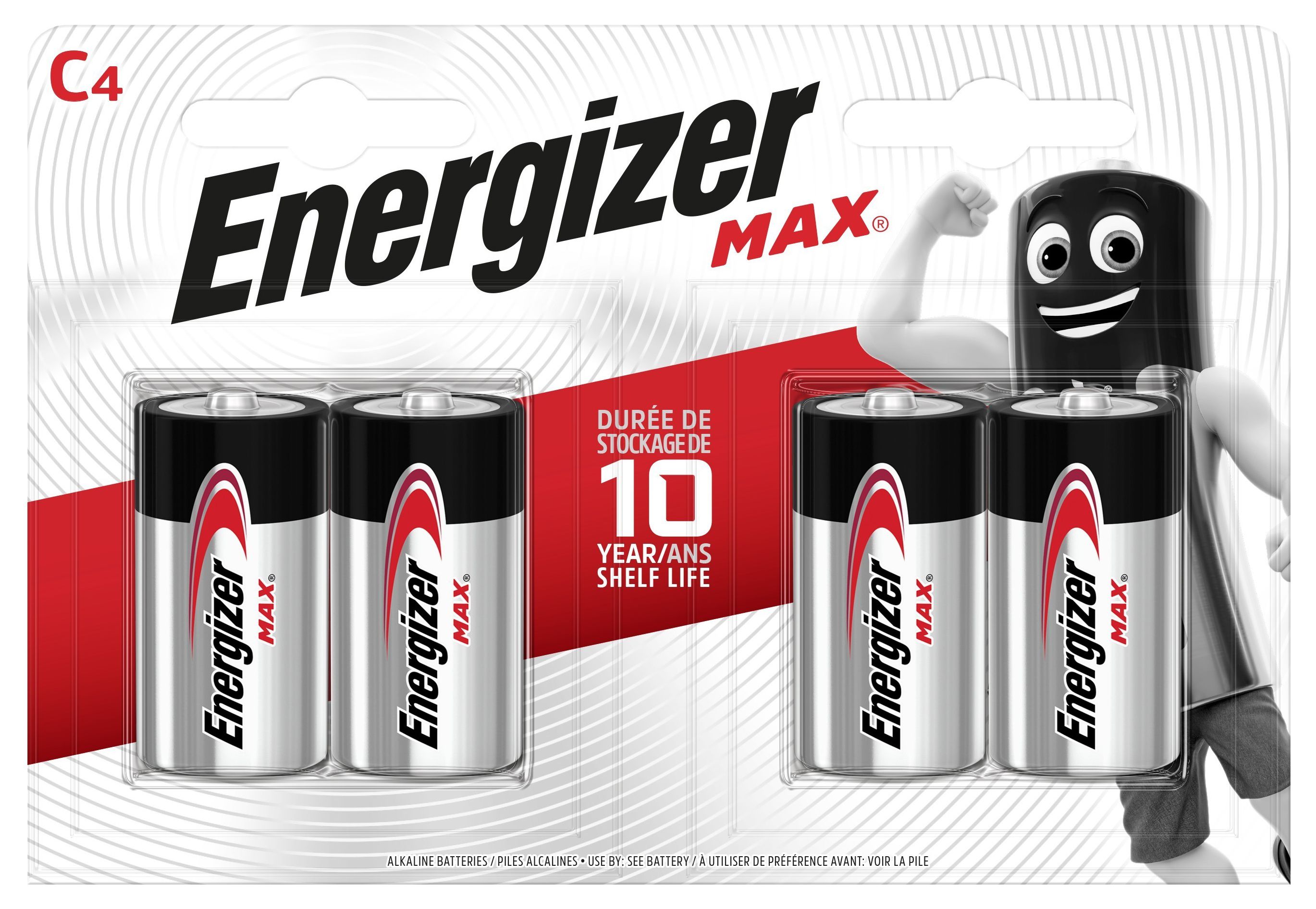 Energizer Max C4 Batteries - Pack of 4