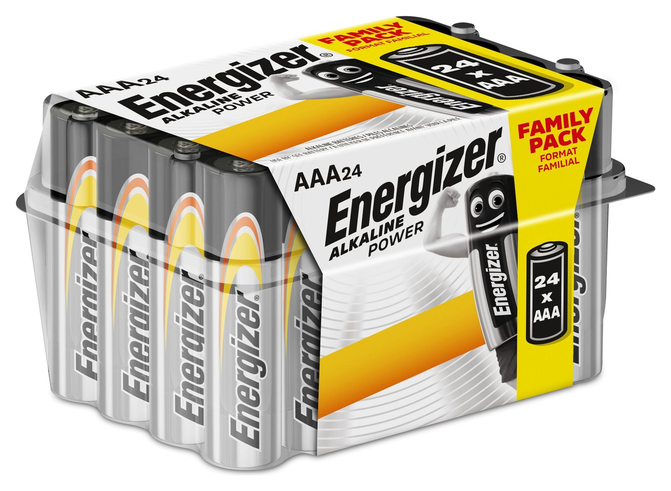 Energizer Alkaline Power AAA Batteries - Pack of 24