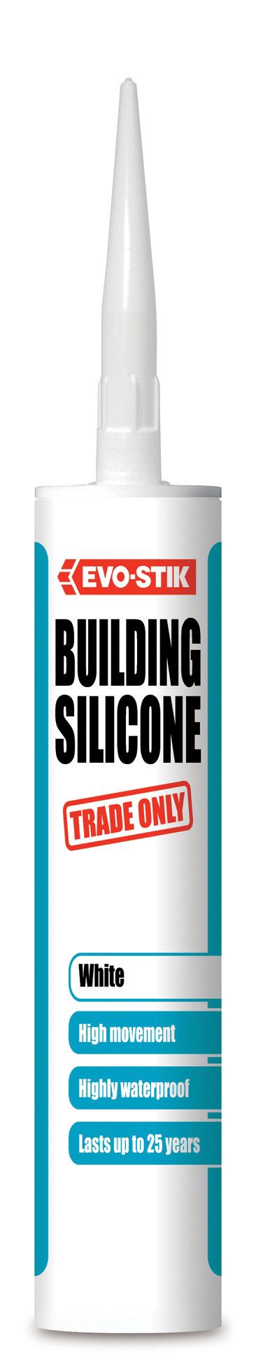 Image of Evo-Stik Building Silicone Sealant - White - 280ml