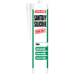 Evo-Stik Trade Only Sanitary Silicone Sealant - Clear - 280ml