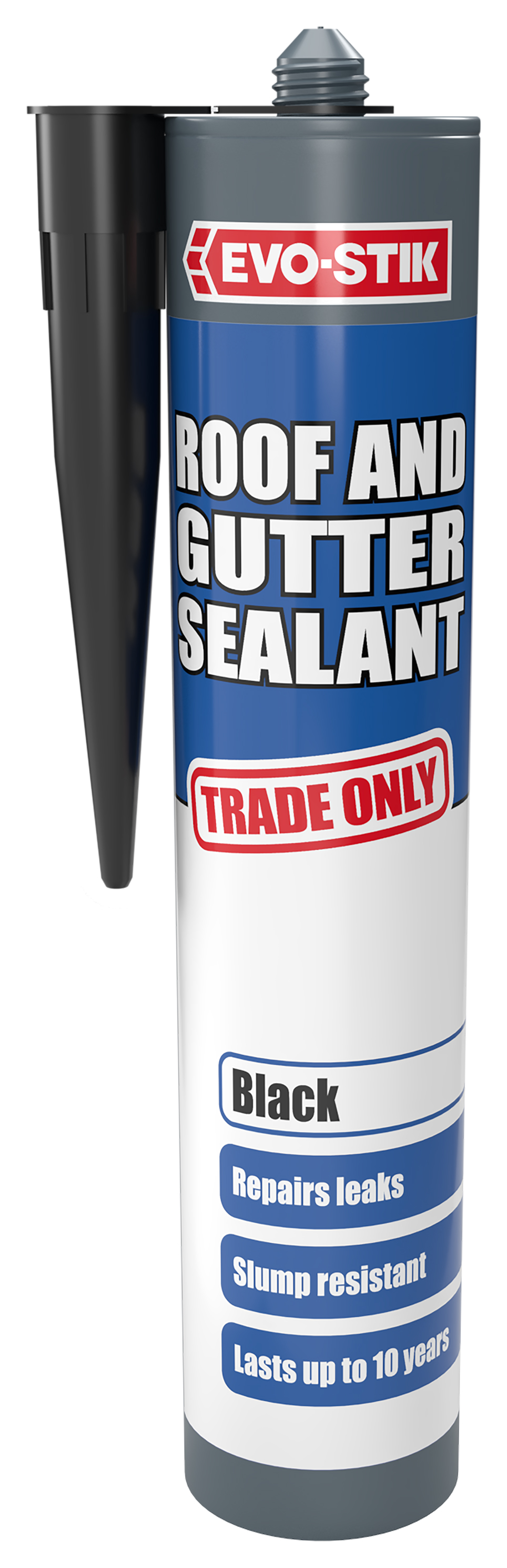 Image of Evo-Stik Trade Only Roof & Gutter Sealant - Black 310ml