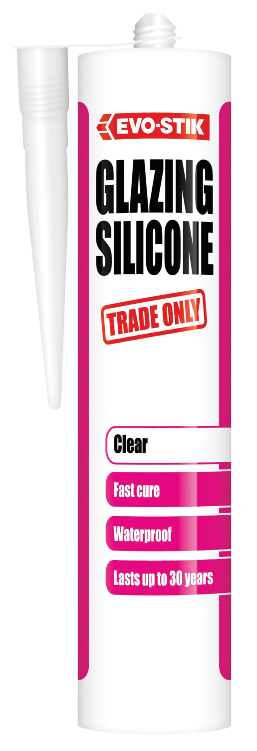 Evo-Stik Trade Only Glazing Silicone - Clear 280ml