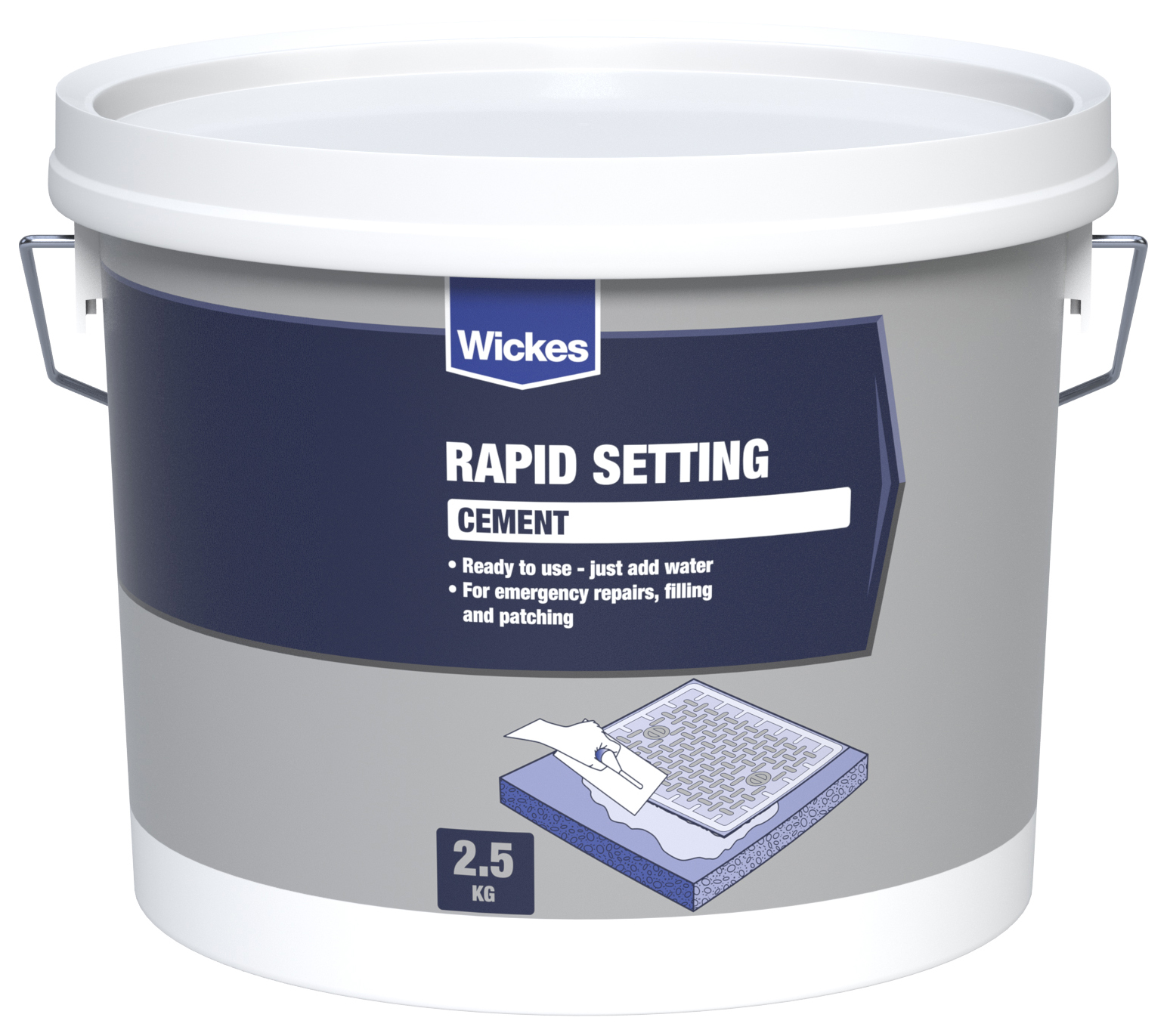 Image of Wickes Rapid Setting Ready Mixed Cement - 2.5kg