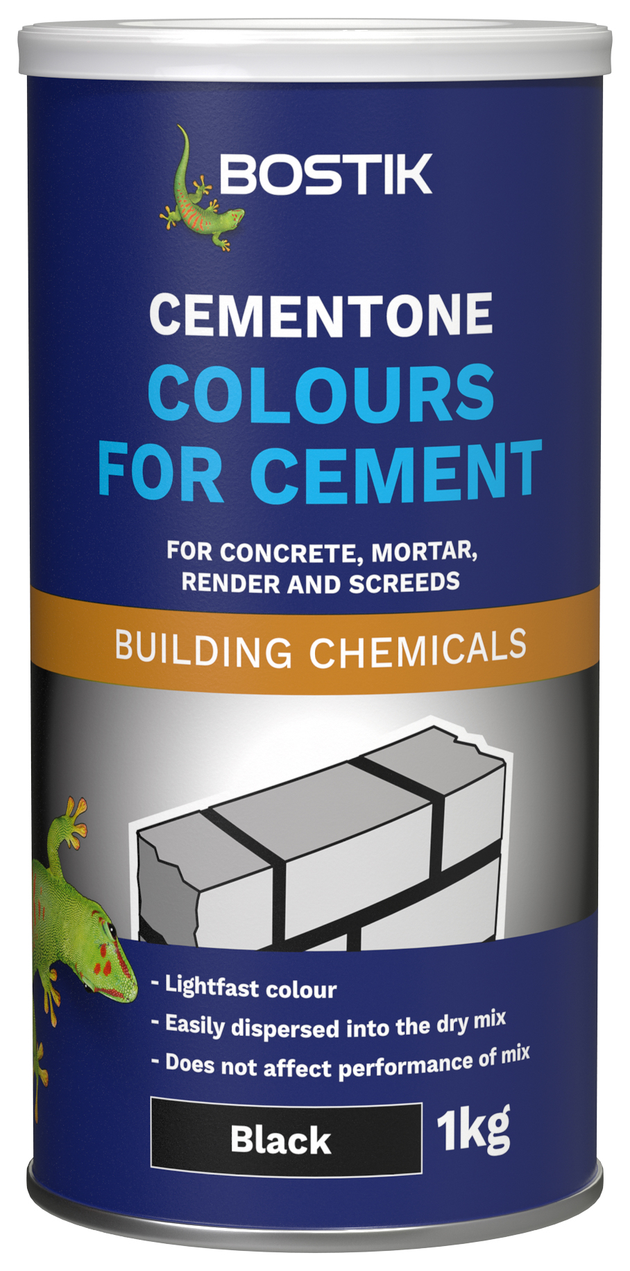 Image of Bostik 1kg Cementone Colours for Cement - Black