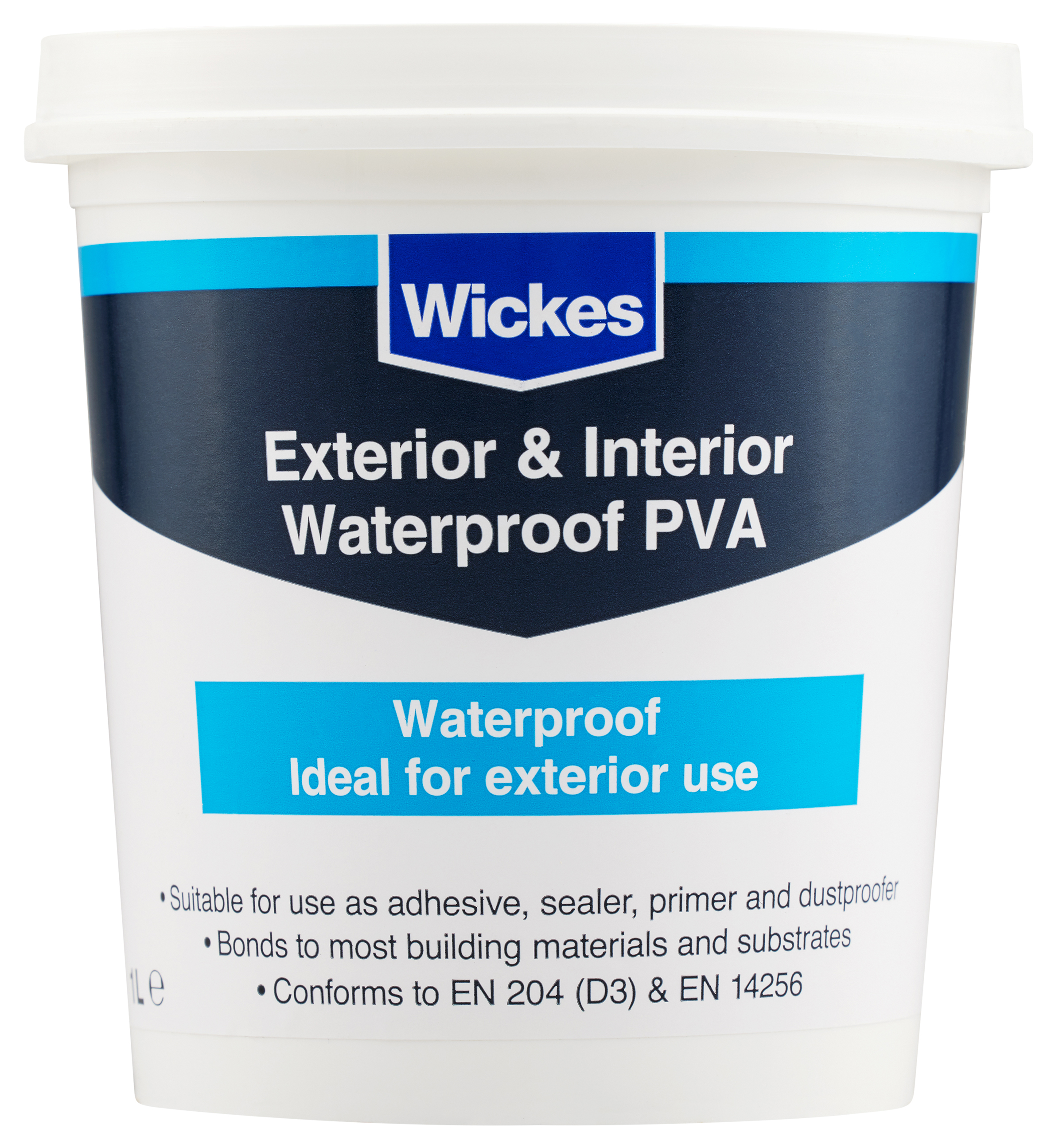 Wickes Waterproof PVA Building Adhesive - 1L