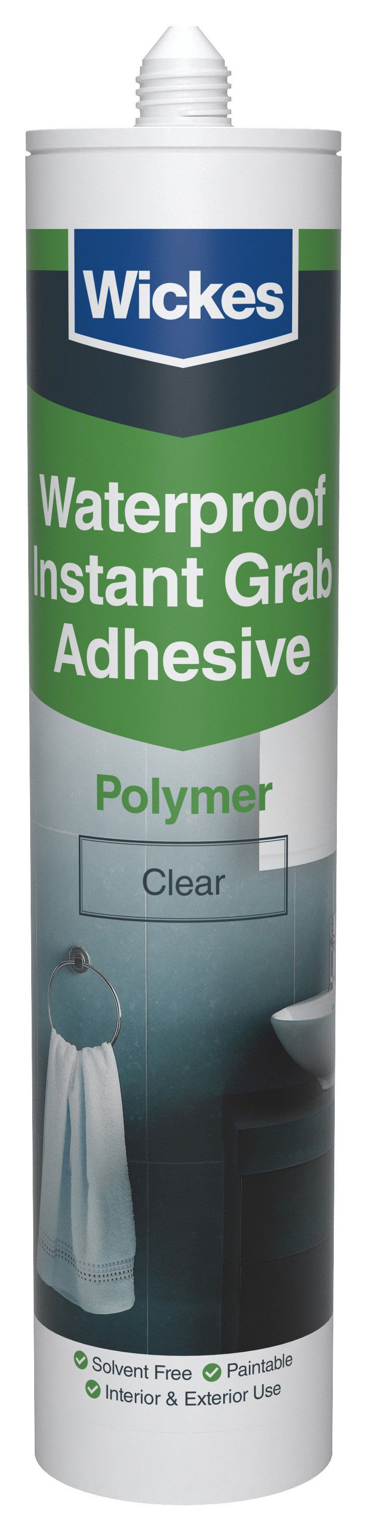 Image of Wickes Ultimate Instant Grab Adhesive - Clear - 290ml