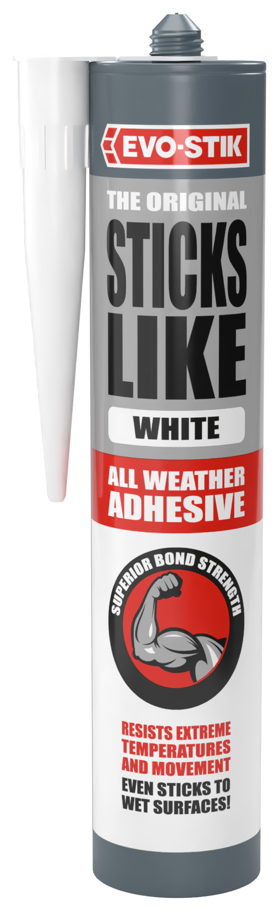 EVO-STIK Sticks Like All Weather White Adhesive - 290ml