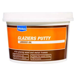 Wickes Natural Glaziers Linseed Oil Putty - 1kg