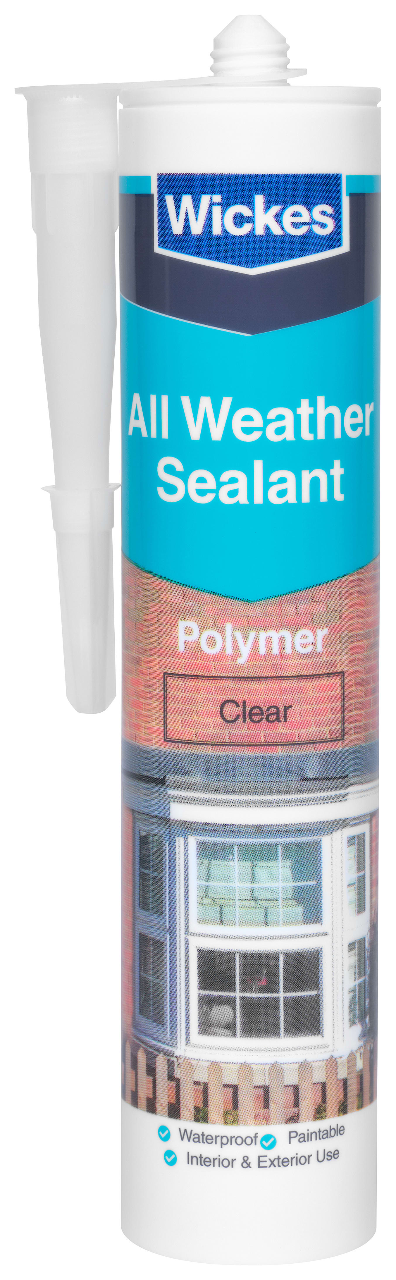 Wickes All Weather Polymer Sealant Clear 300ml Wickes.co.uk