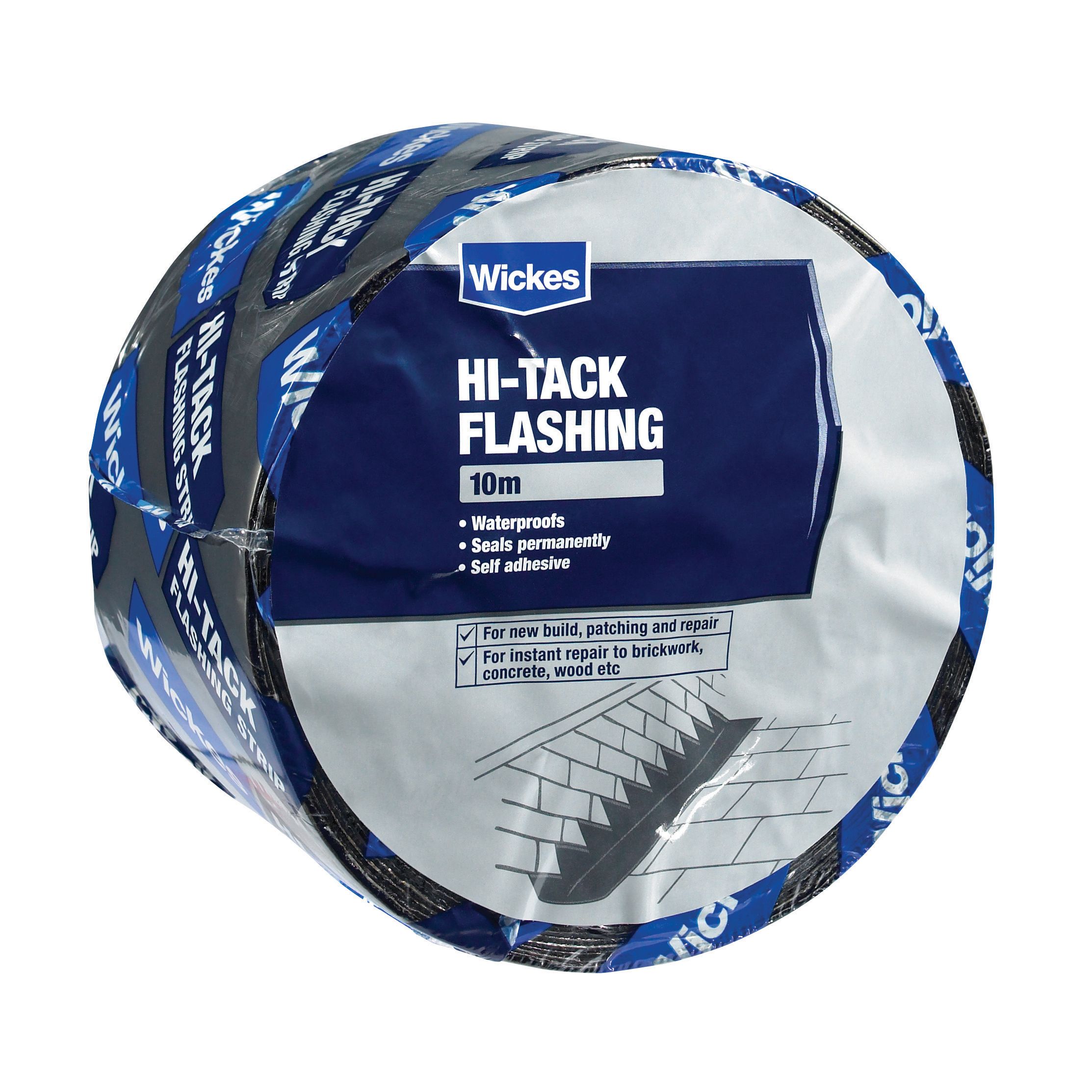 Image of Wickes Self Adhesive Hi-Tack Flashing Strip - 100mm x 10m