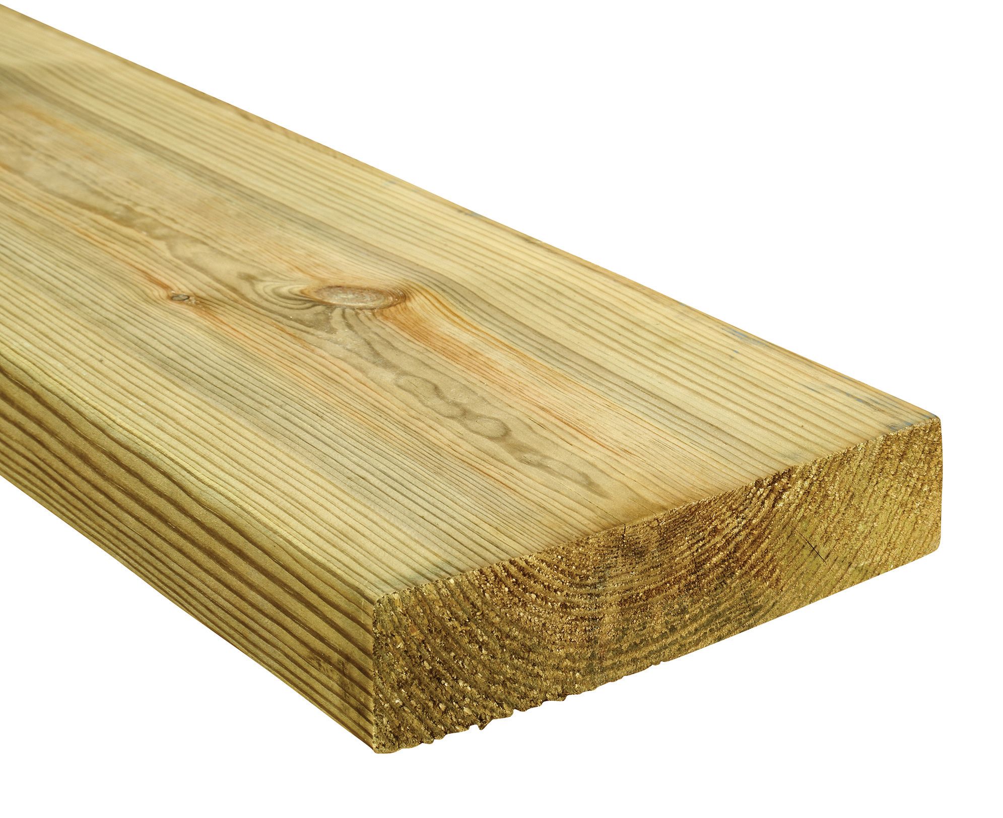 Image of Wickes Treated Kiln Dried C16 Timber - 45 x 195 x 3600mm