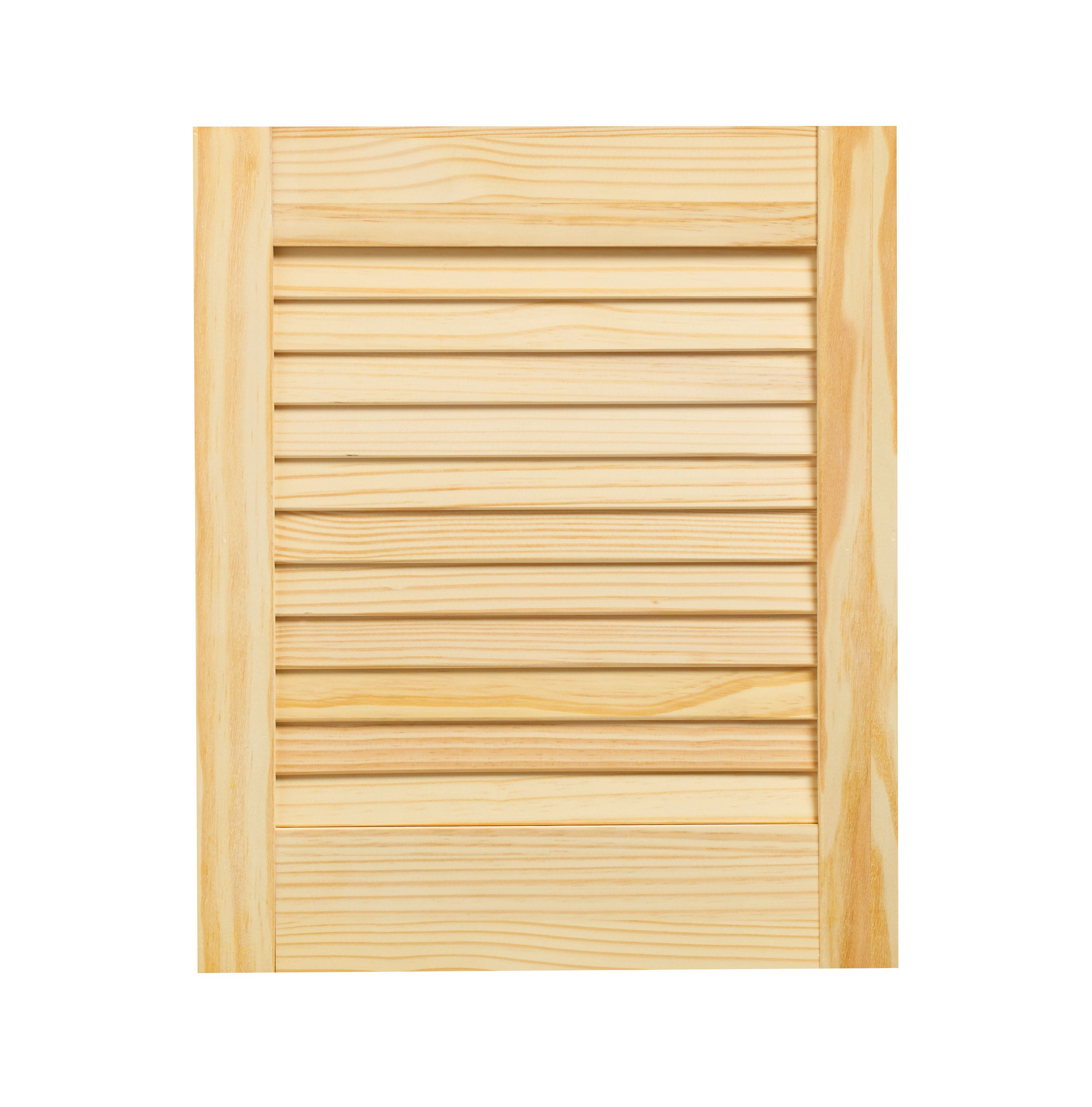 Image of Wickes Pine Closed Internal Louvre Door - 457 x 381mm