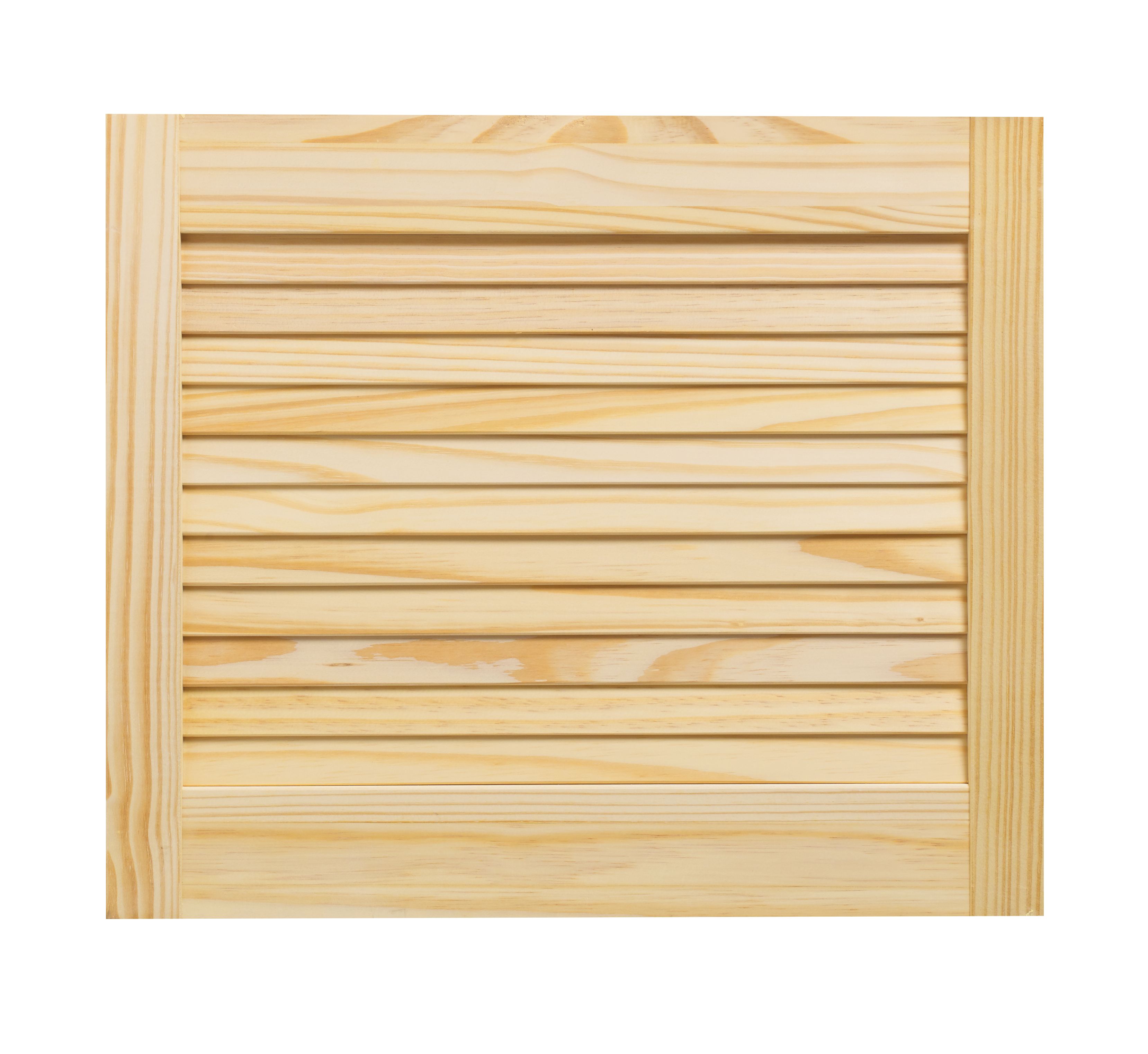 Image of Wickes Pine Closed Internal Louvre Door - 457 x 533mm