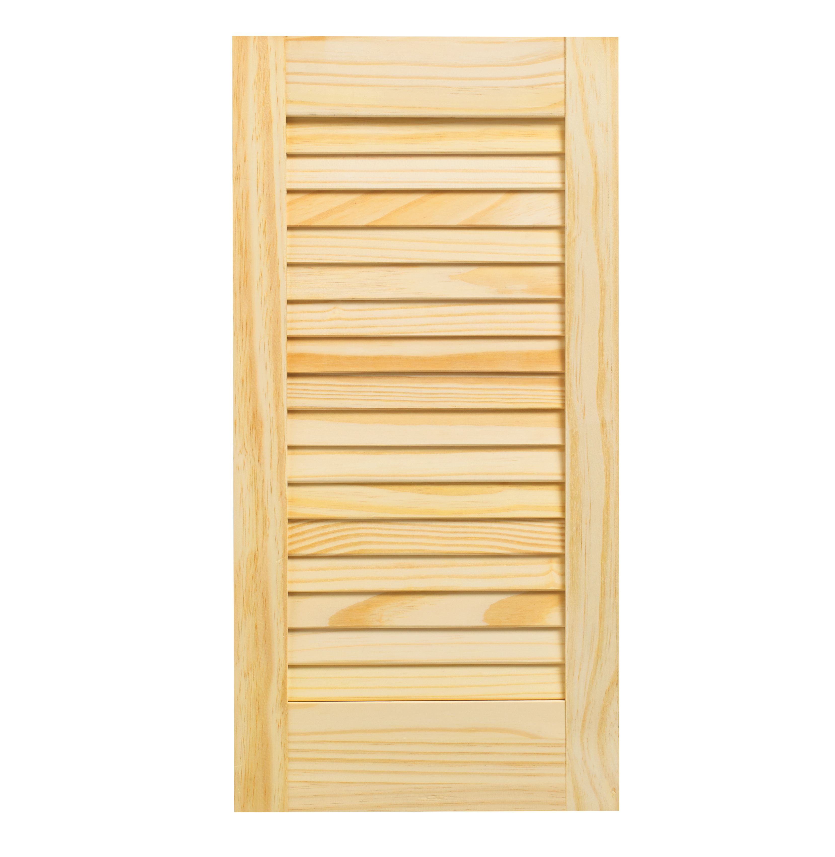 Wickes Pine Closed Internal Louvre Door - 610mm