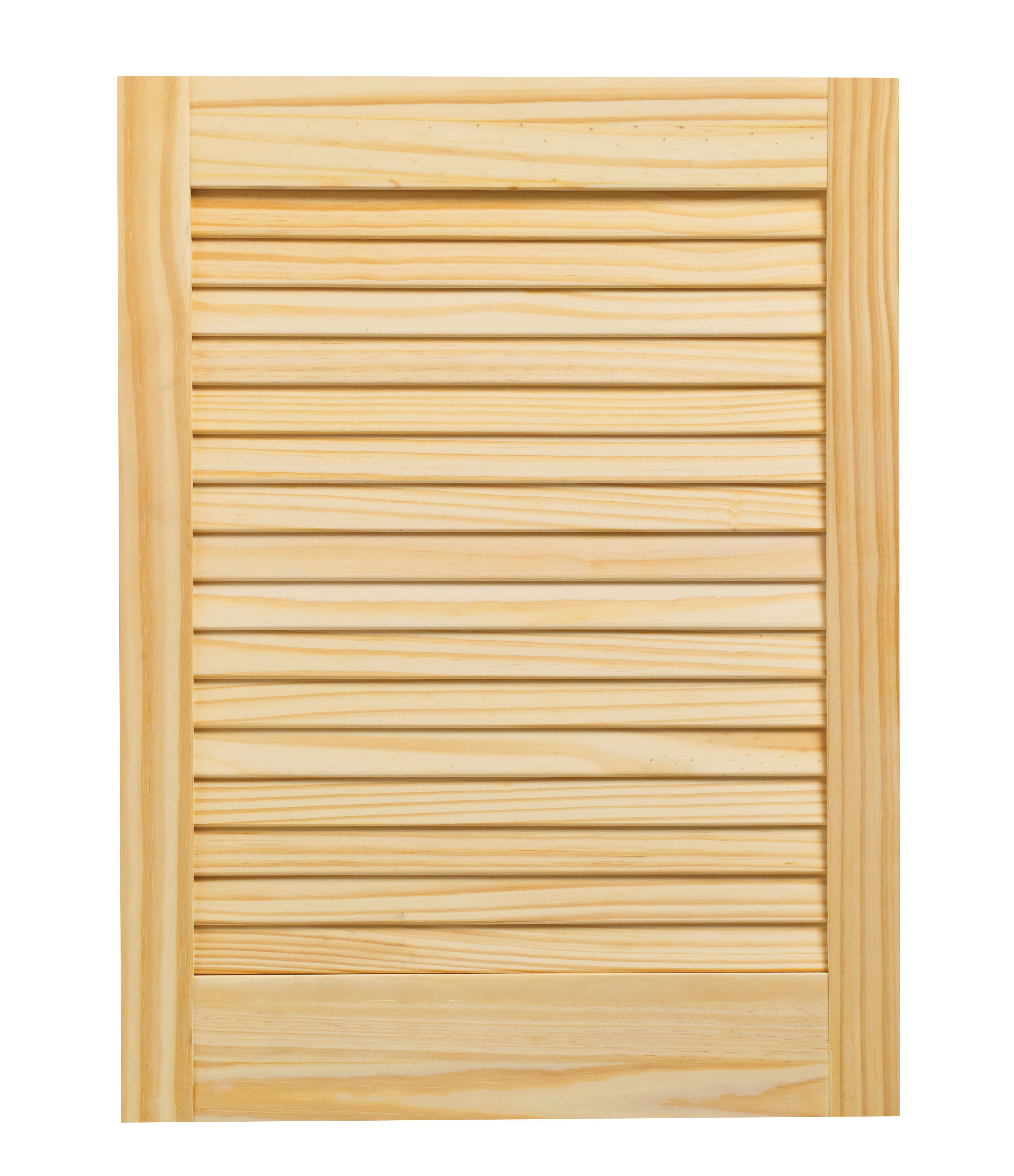 Image of Wickes Pine Closed Internal Louvre Door - 610 x 457mm