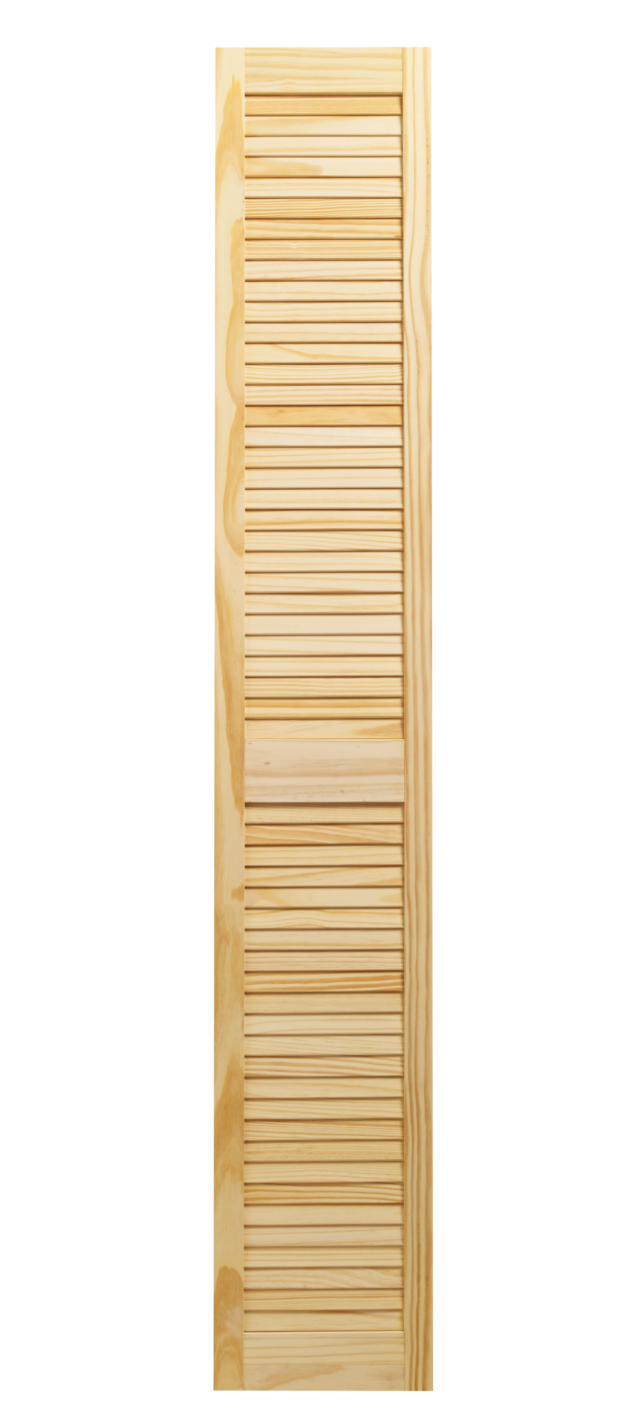 Image of Wickes Pine Closed Internal Louvre Door - 1829 x 305mm