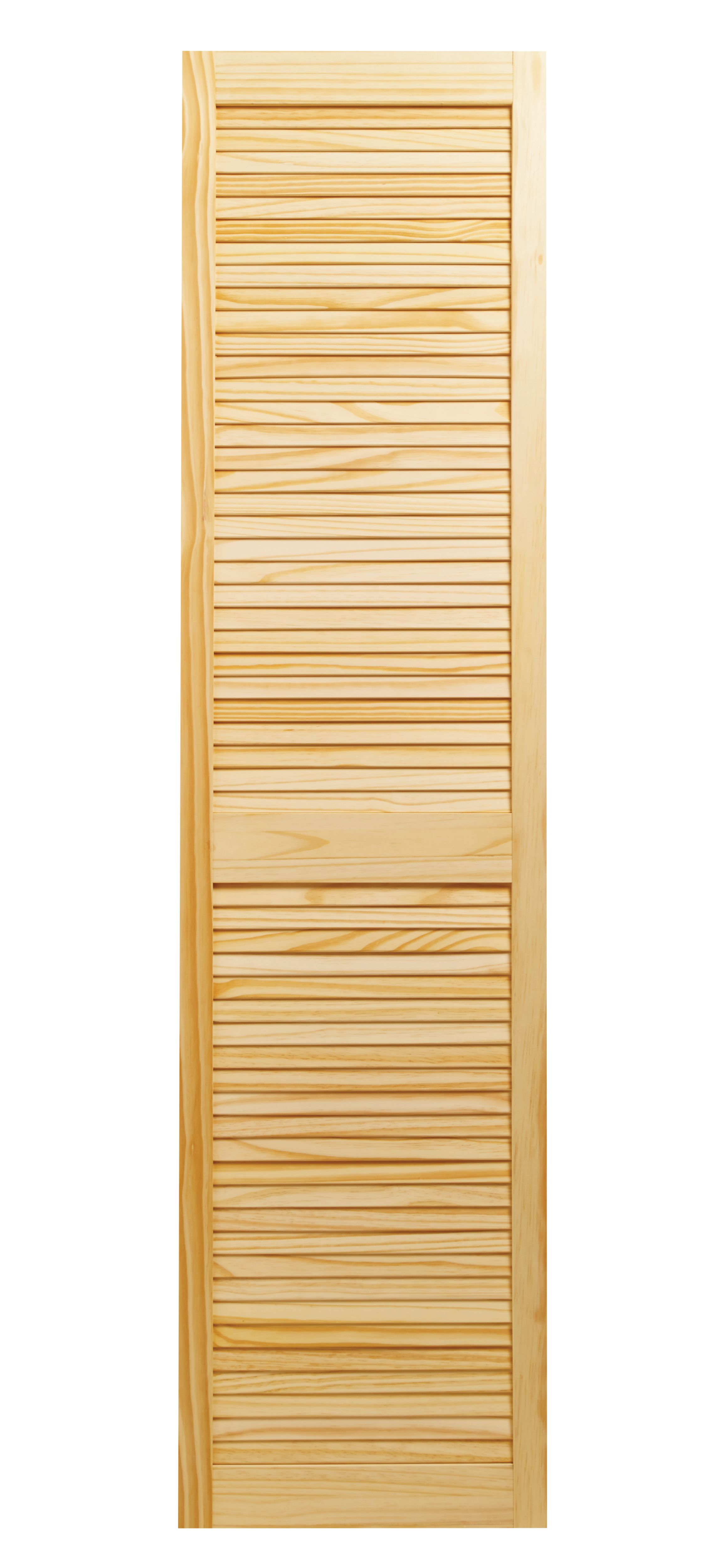 Wickes Pine Closed Internal Louvre Door - 1829 x 457mm
