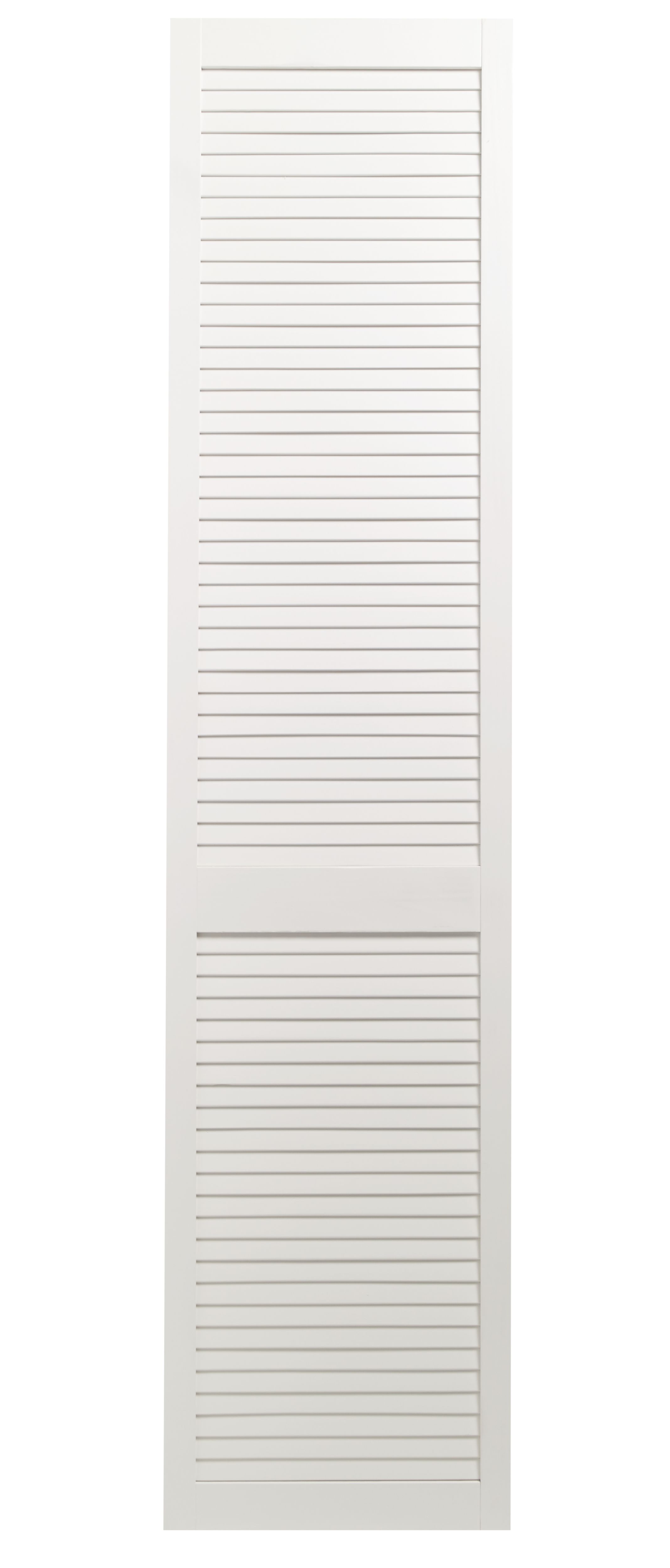 Wickes White Closed Internal Louvre Door - 1981 x 457mm
