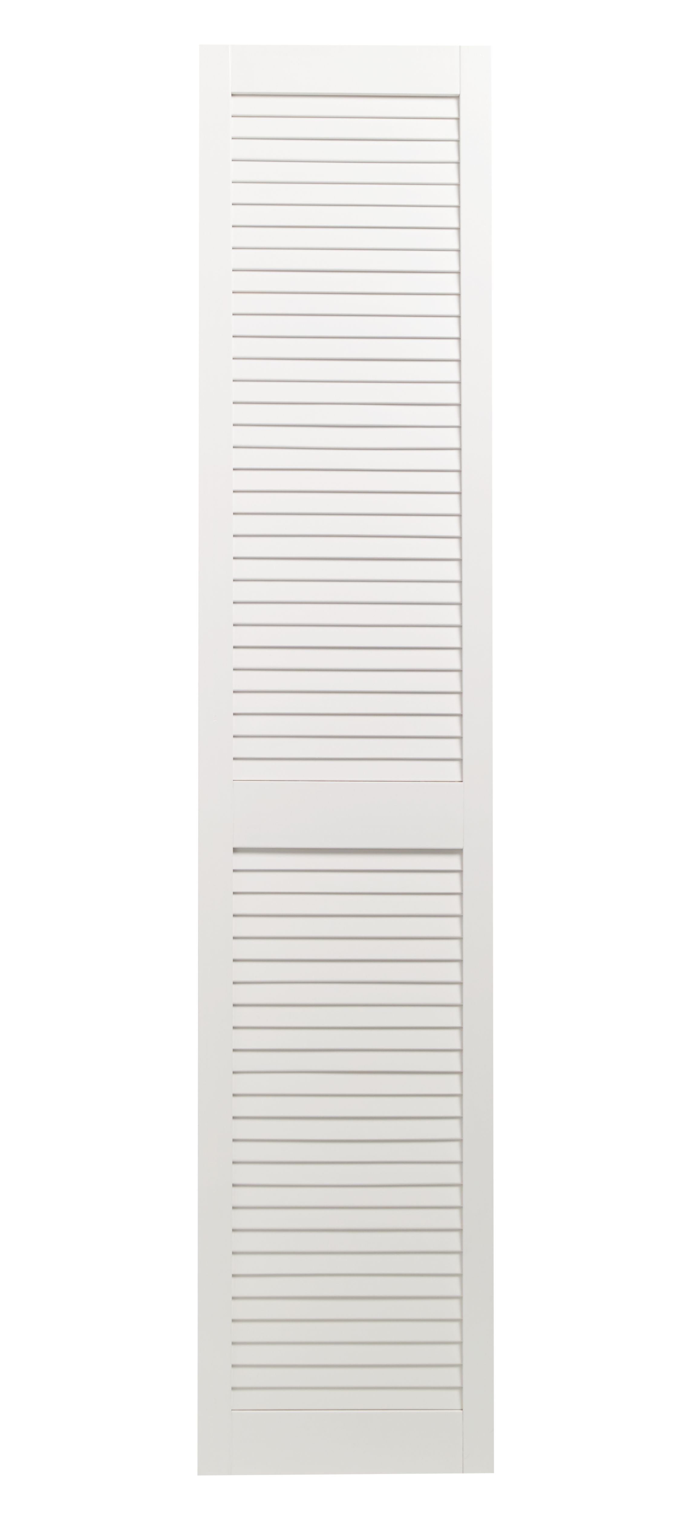 Image of Wickes White Closed Internal Louvre Door - 1829 x 381mm