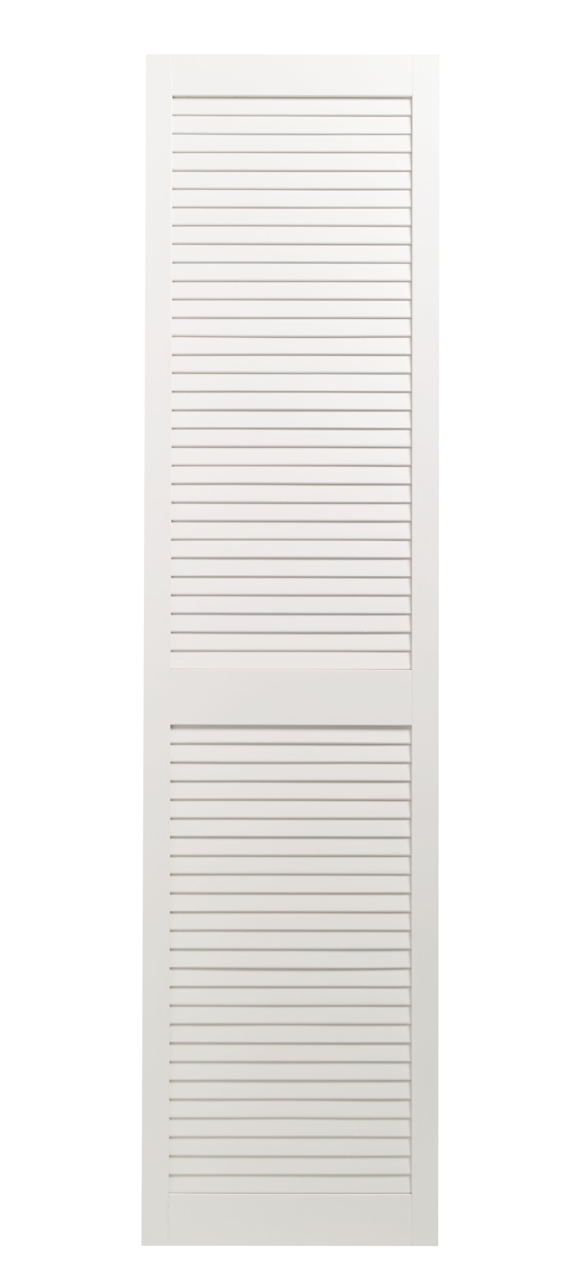 Wickes White Closed Internal Louvre Door - 1829 x 457mm