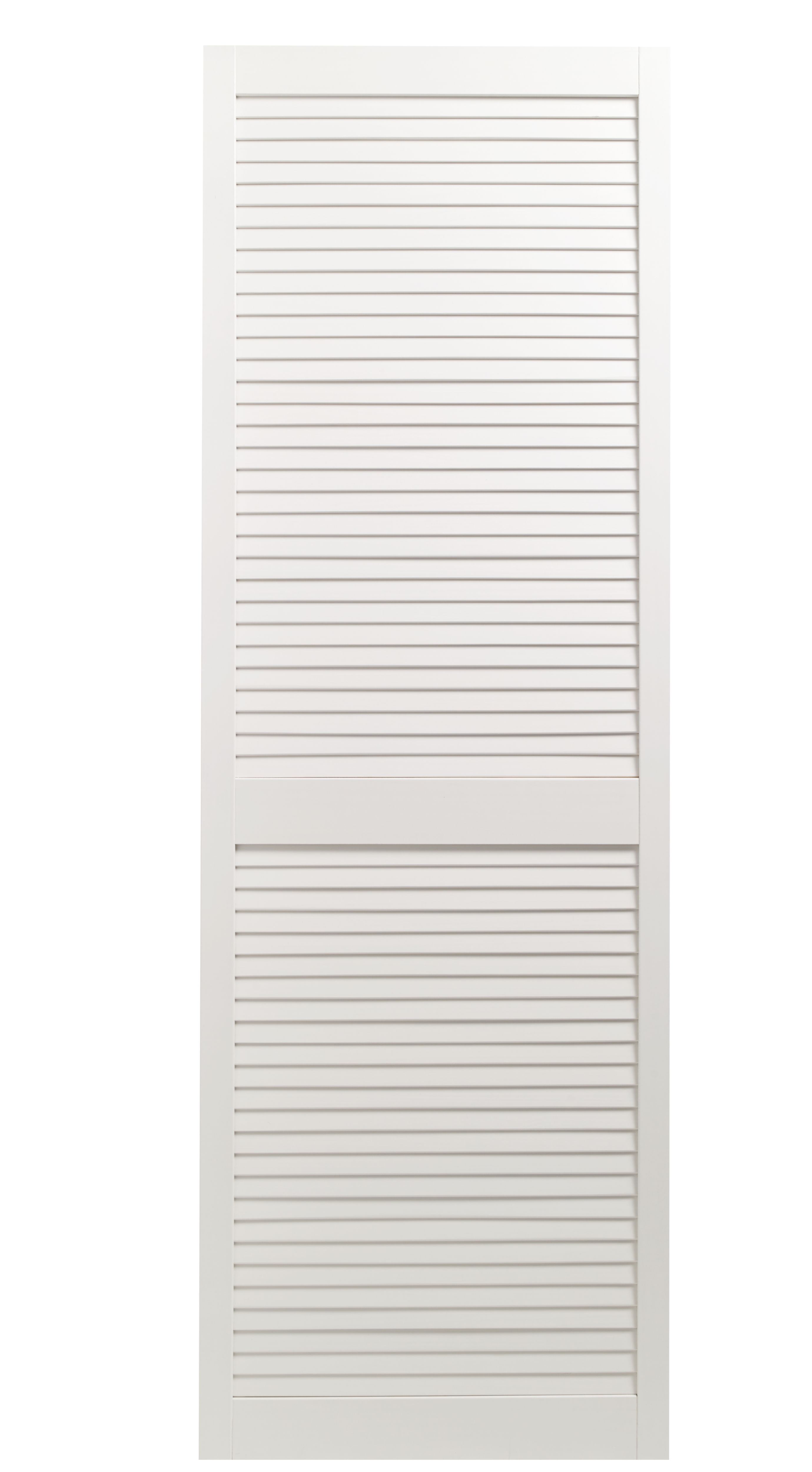 Image of Wickes White Closed Internal Louvre Door - 1829 x 610mm