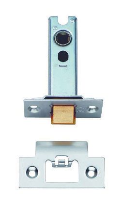 4FireDoors Heavy Duty Tubular Door Latch - Satin Stainless Steel 76mm