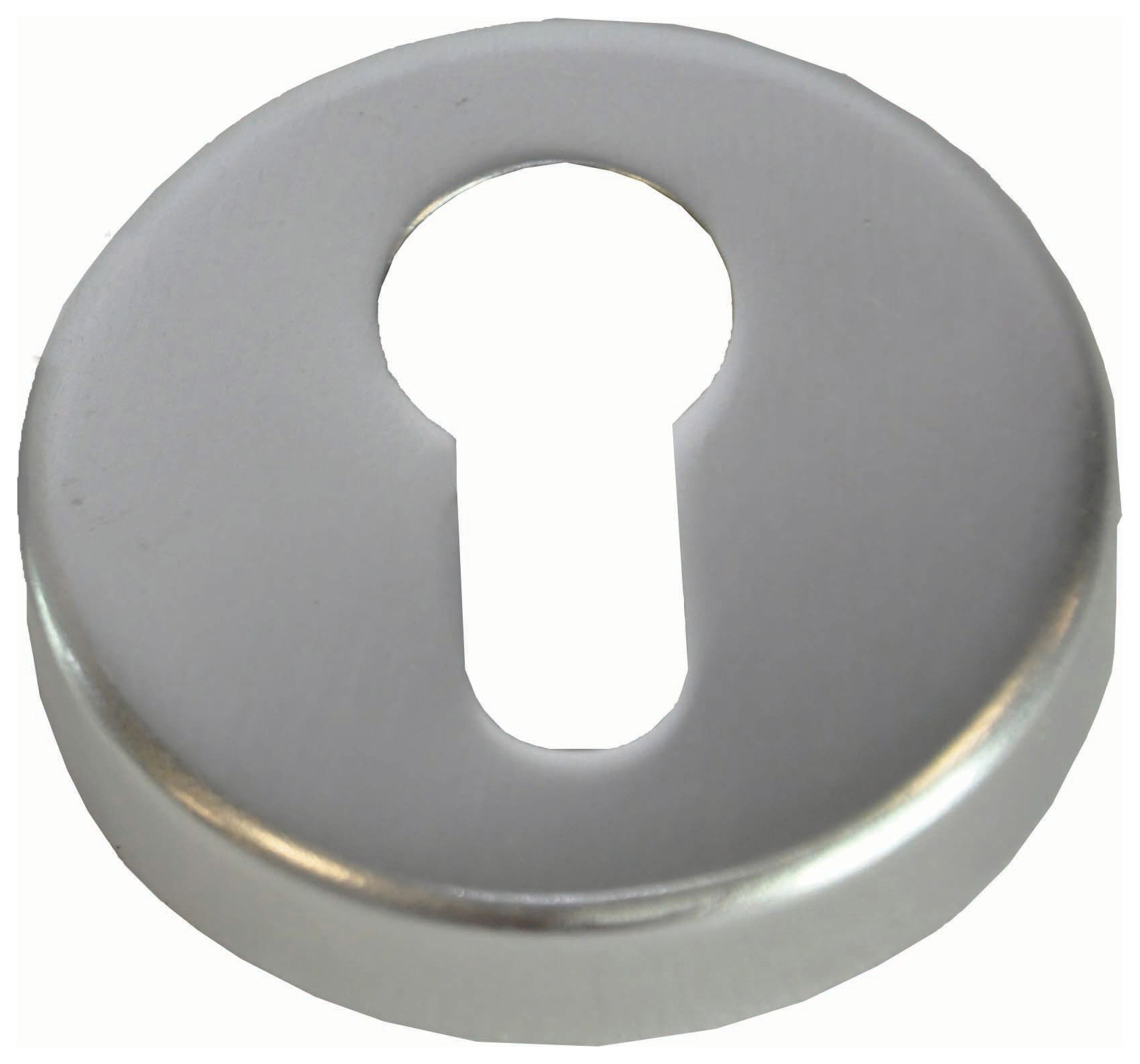 4FireDoors Euro Profile Escutcheon - Satin Anodised Aluminium Pack of 2