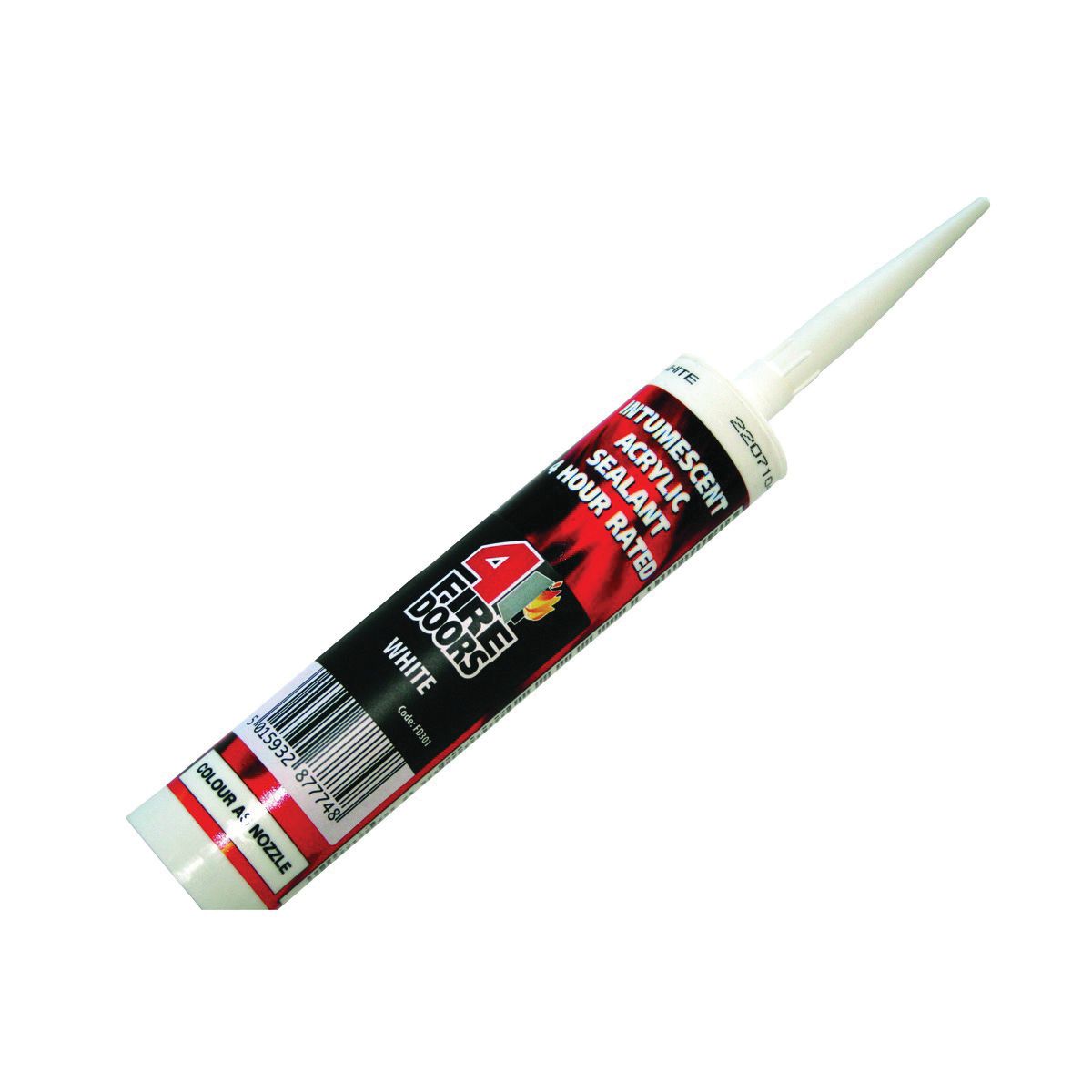 4FireDoors Intumescent & Acoustic Acrylic Sealant - White