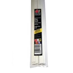 4FireDoors Intumescent Fire Seal - White 15 x 4mm Single Door Pack of 5