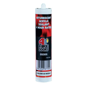 Image of 4FireDoors Intumescent & Acoustic Acrylic Sealant - Brown 310ml