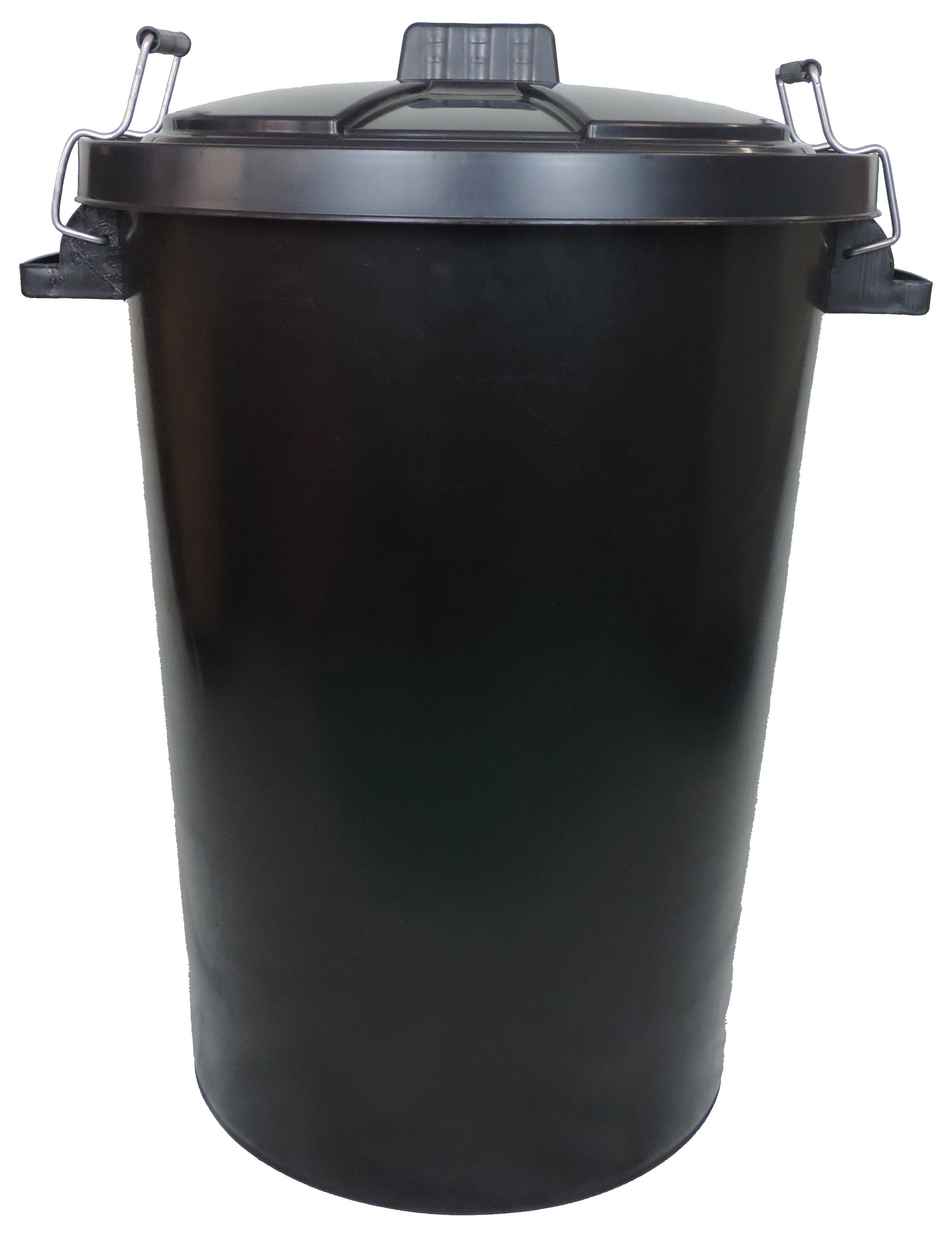 Heavy Duty Black Dustbin - 90L