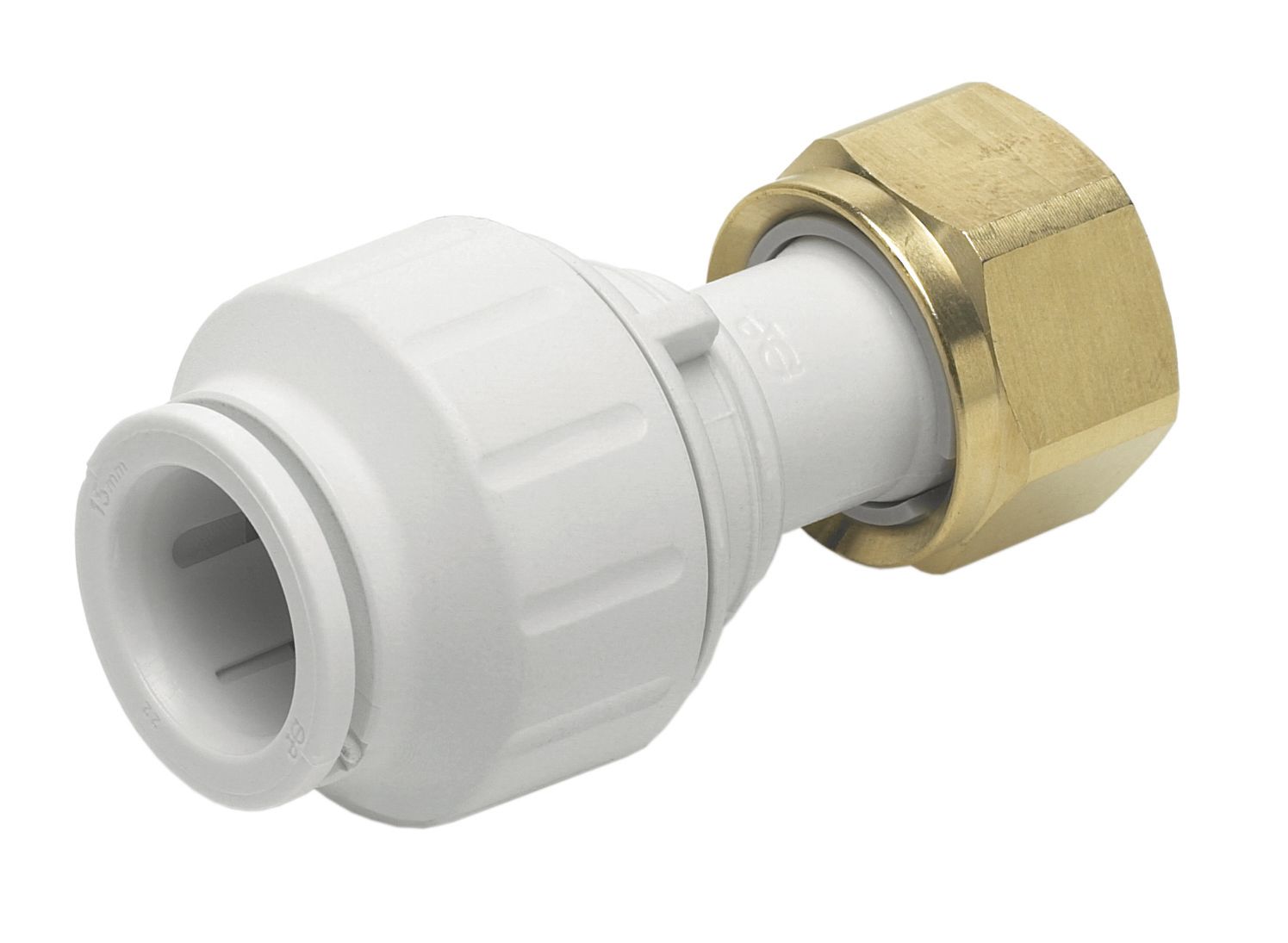 Image of John Guest Speedfit PEMSTC1014P Straight Tap Connector - 10mm x 1/2in