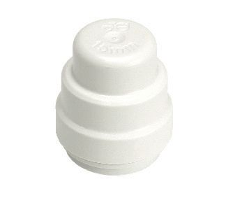 Image of John Guest Speedfit PSE4615W Stop End Cap - 15mm Pack of 10