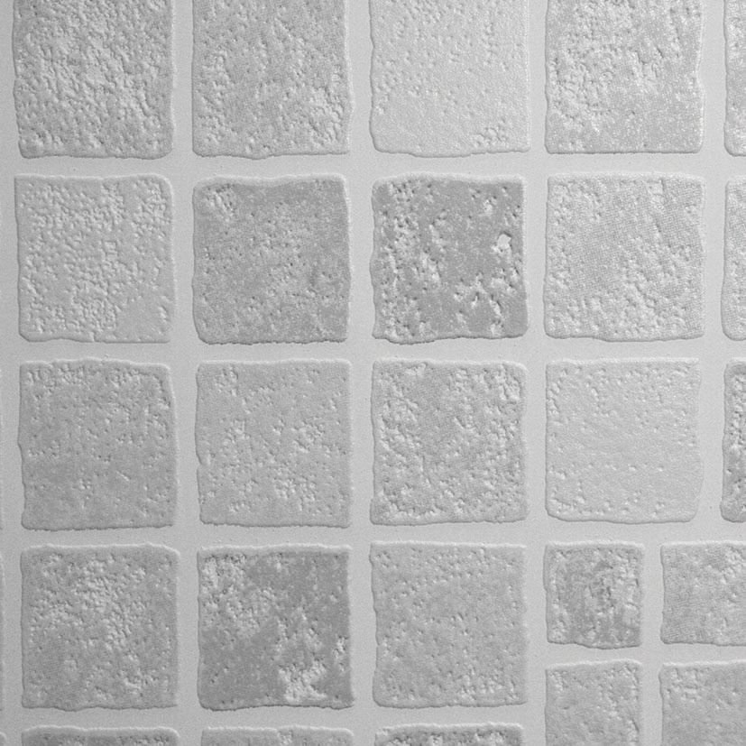 Image of Contour Earthen Grey Tile Effect Kitchen & Bathroom Wallpaper - 10m
