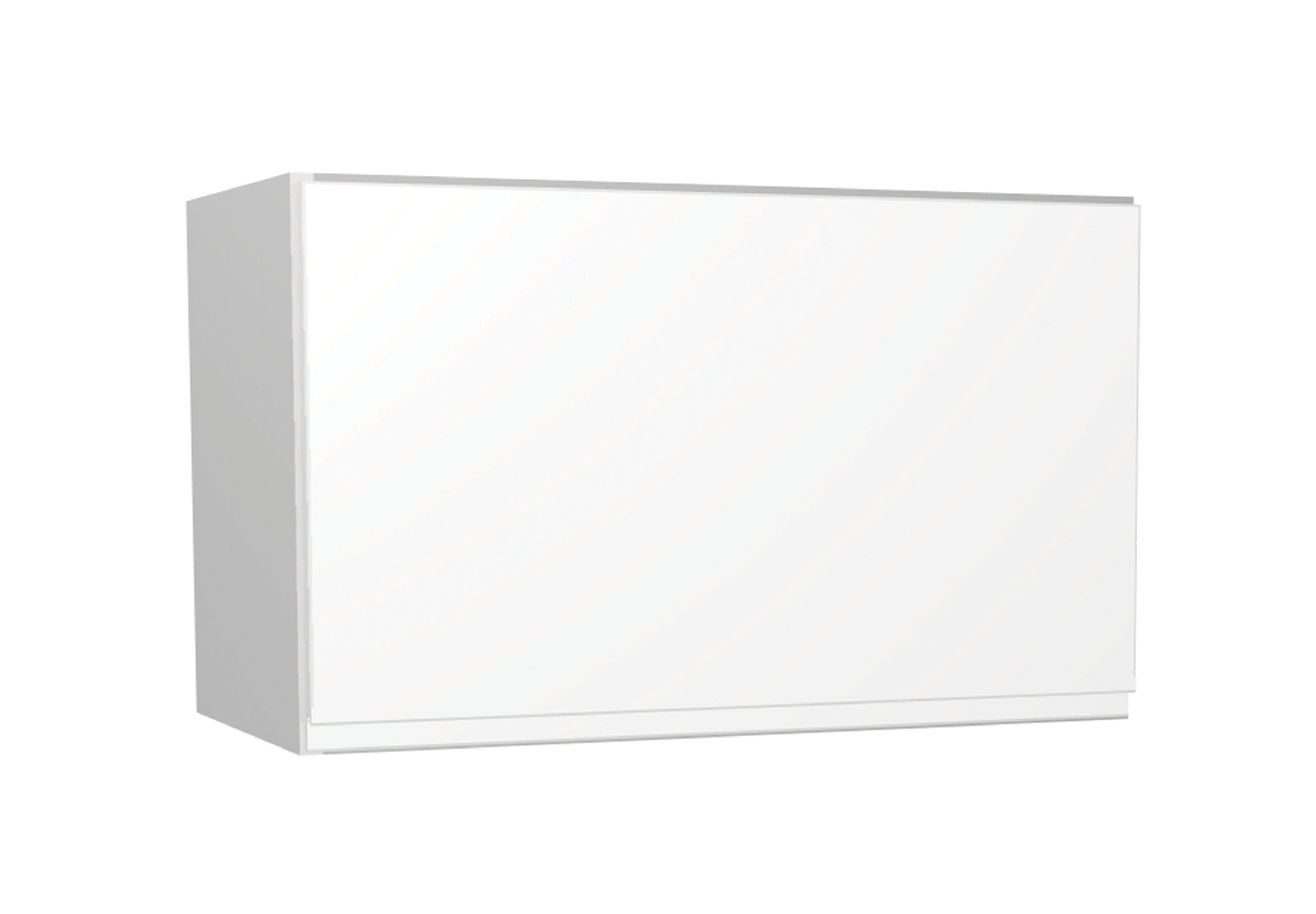 Image of Wickes Madison White Gloss Handleless Narrow Wall Unit - 600mm