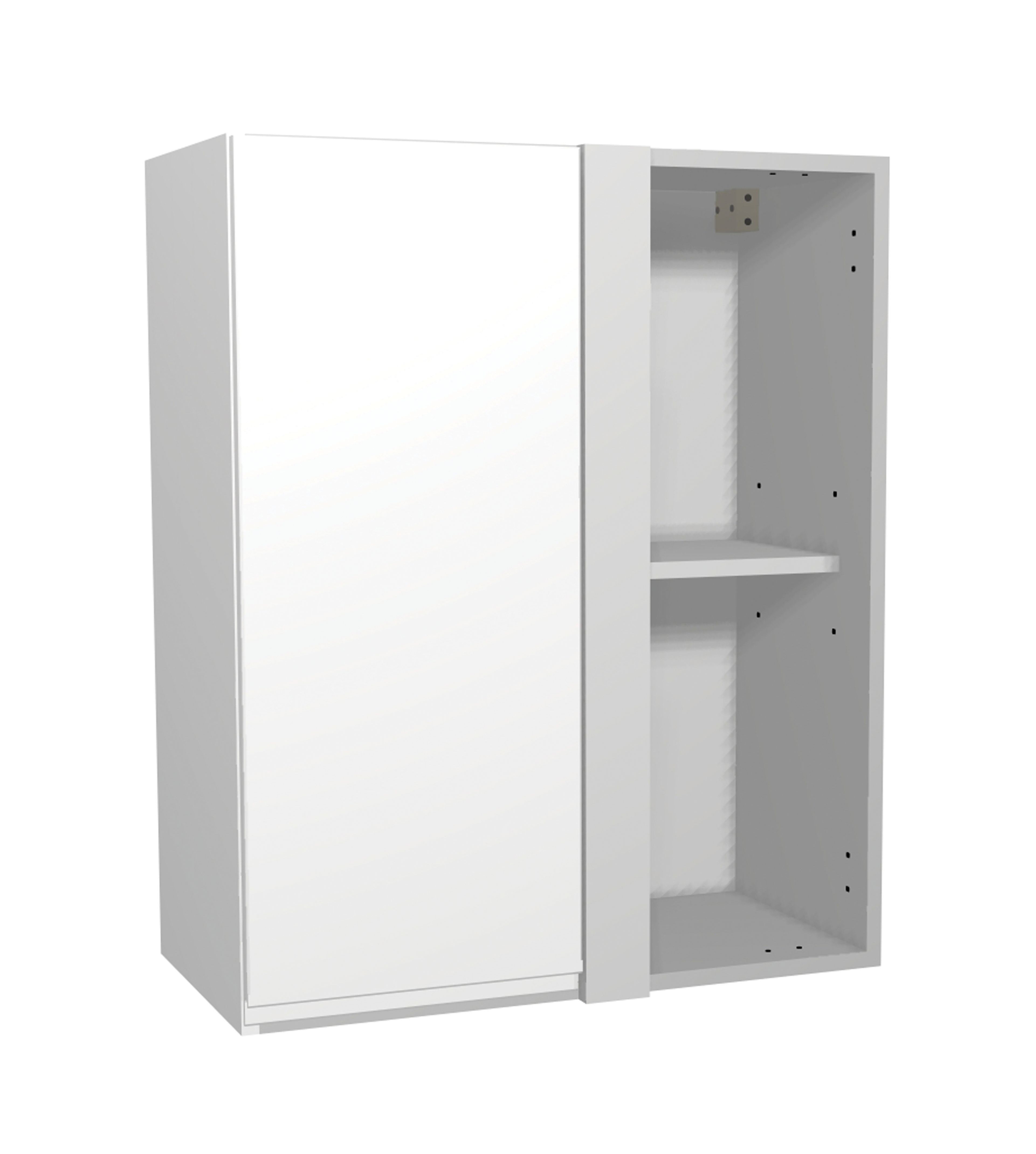 Wickes Madison White Gloss Handleless Corner Wall Unit