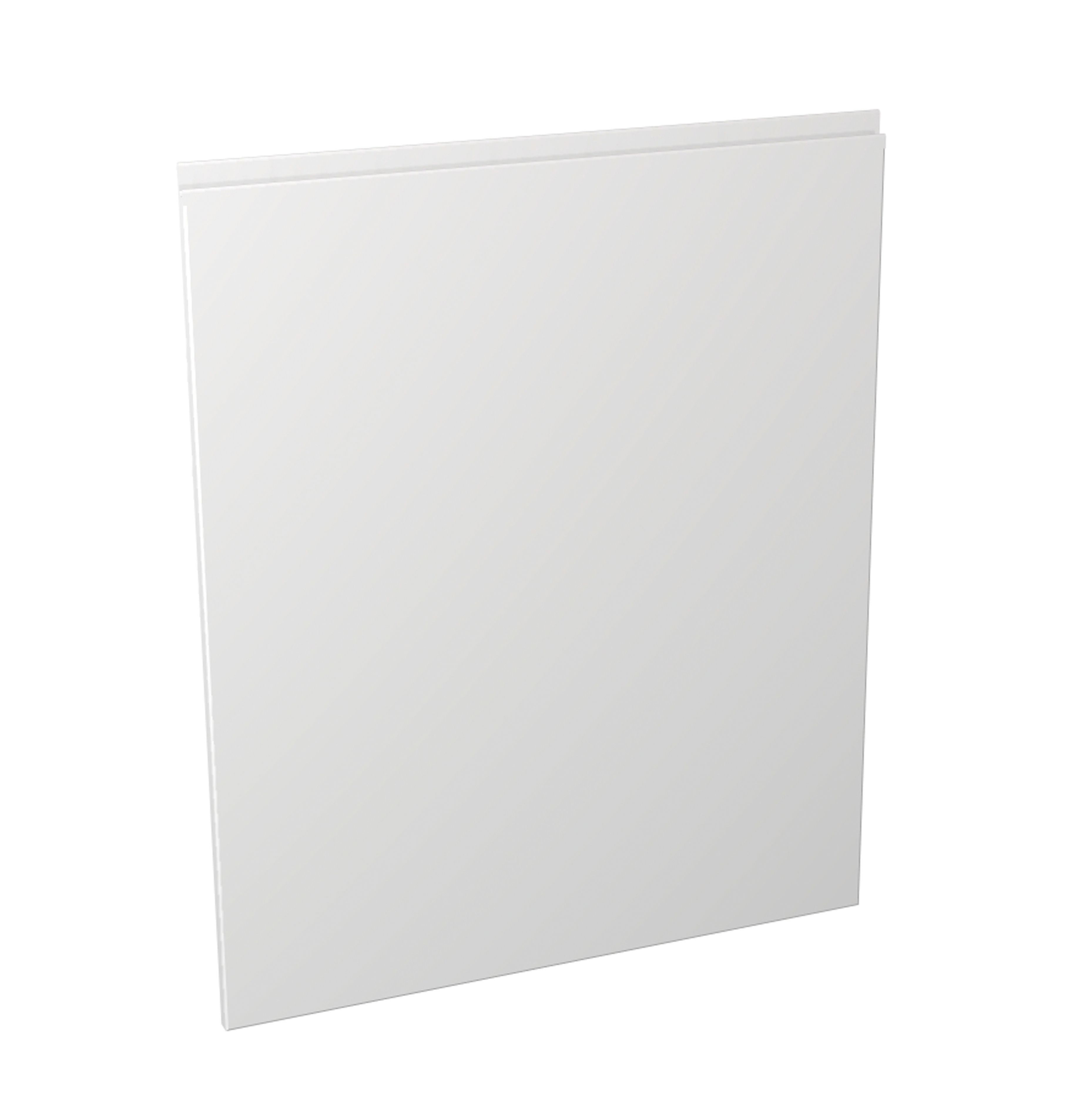 Wickes Madison White Gloss Handleless Appliance Door (B) - 600 x 731mm